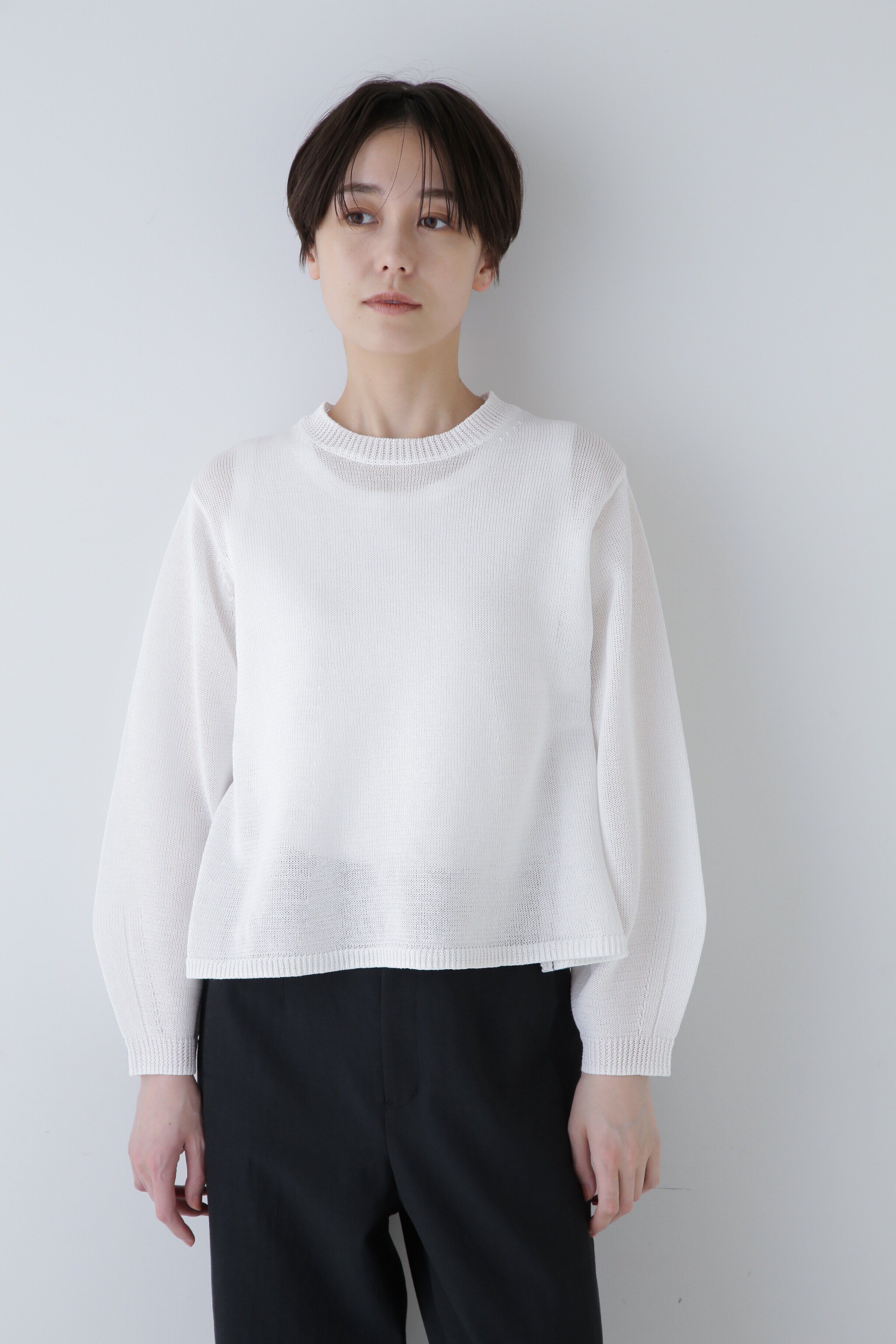  「◆ミドルゲージギマプルオーバー」|ニット・セーター|