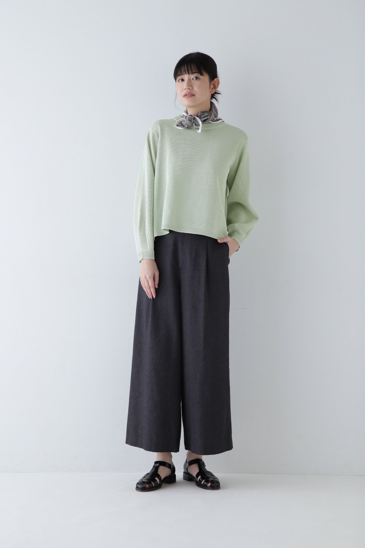  「◆ミドルゲージギマプルオーバー」|ニット・セーター|