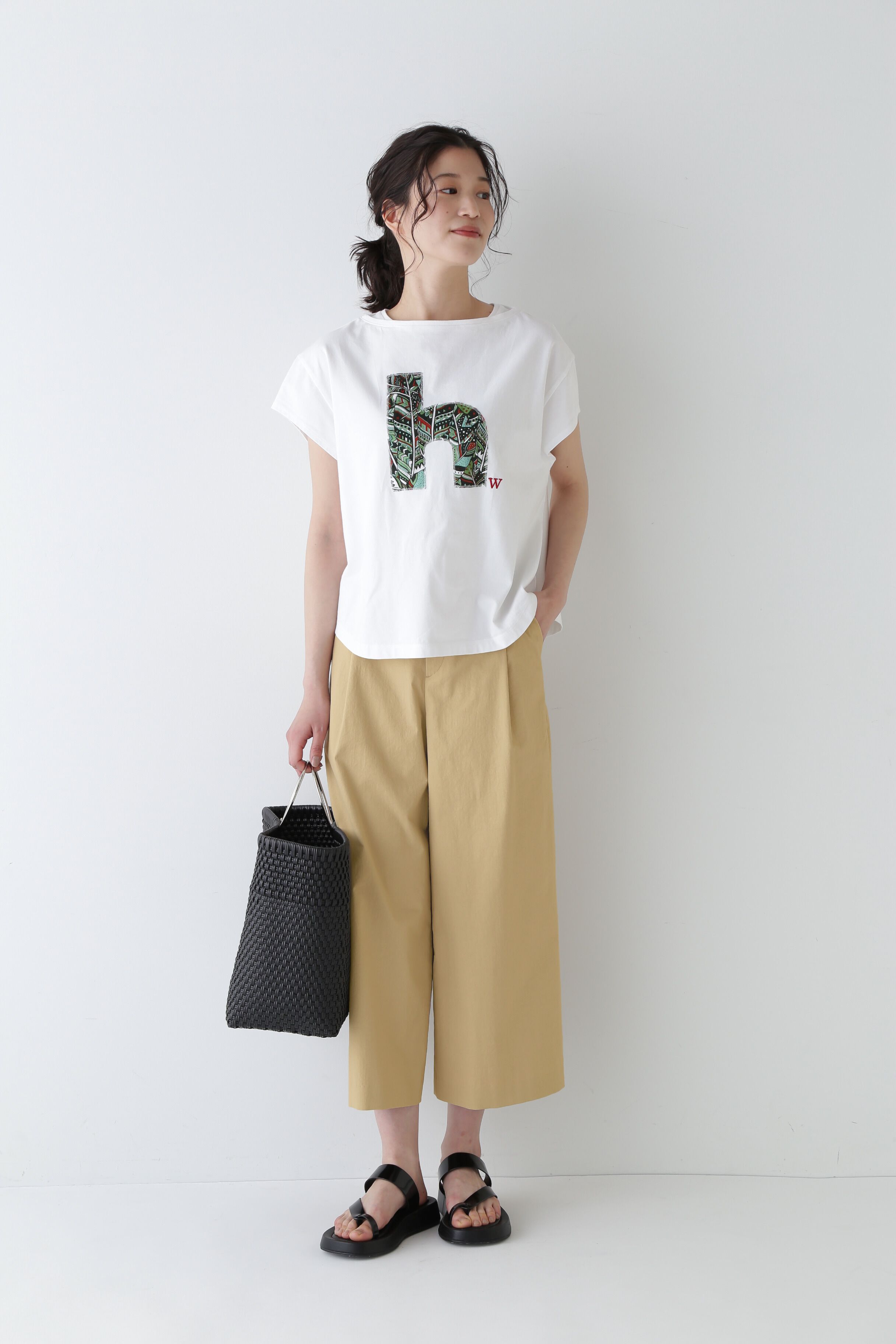  「◆クールマックス綿麻短丈ワイドパンツ」|その他|