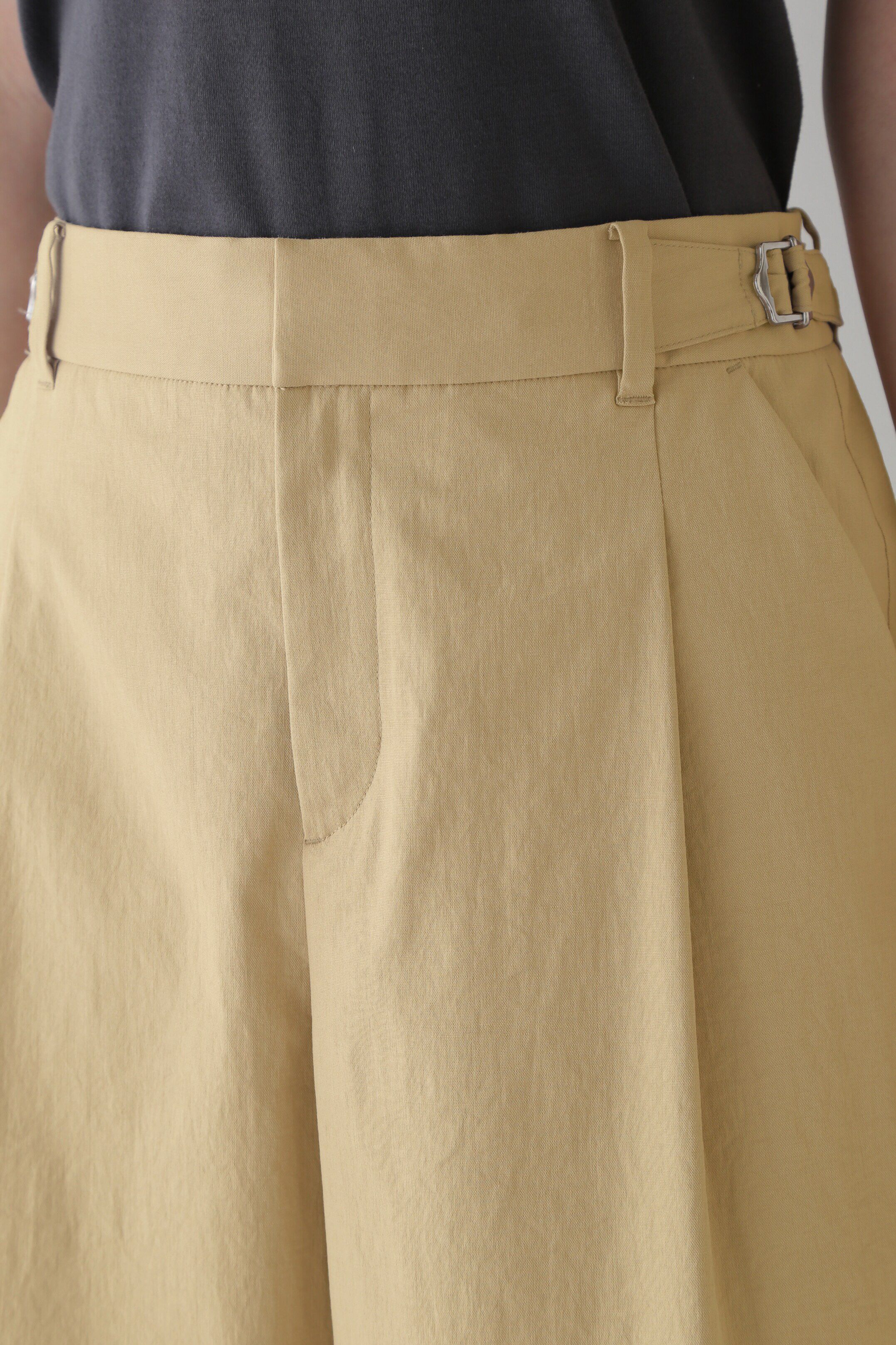  「◆クールマックス綿麻短丈ワイドパンツ」|その他|