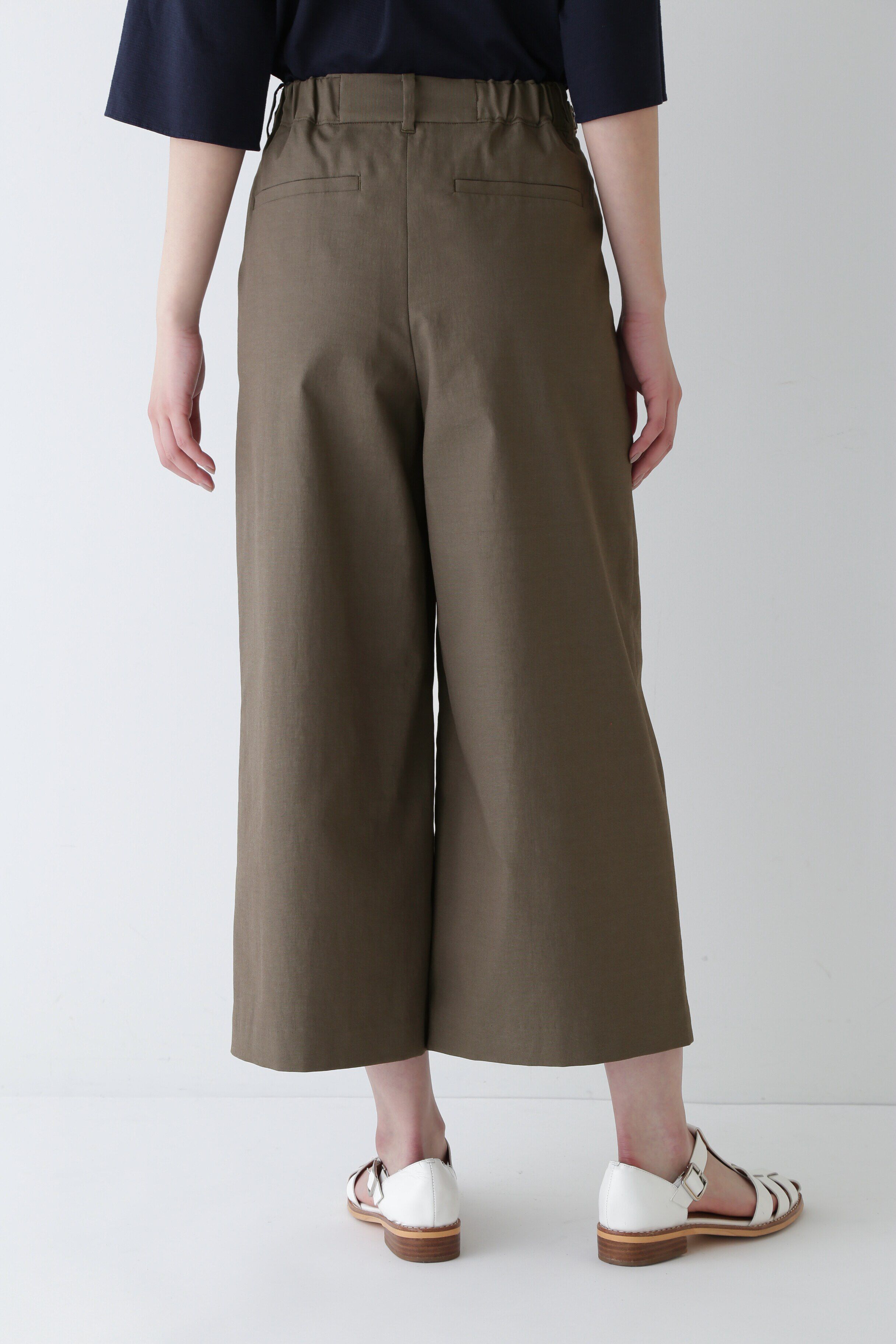  「◆クールマックス綿麻短丈ワイドパンツ」|その他|