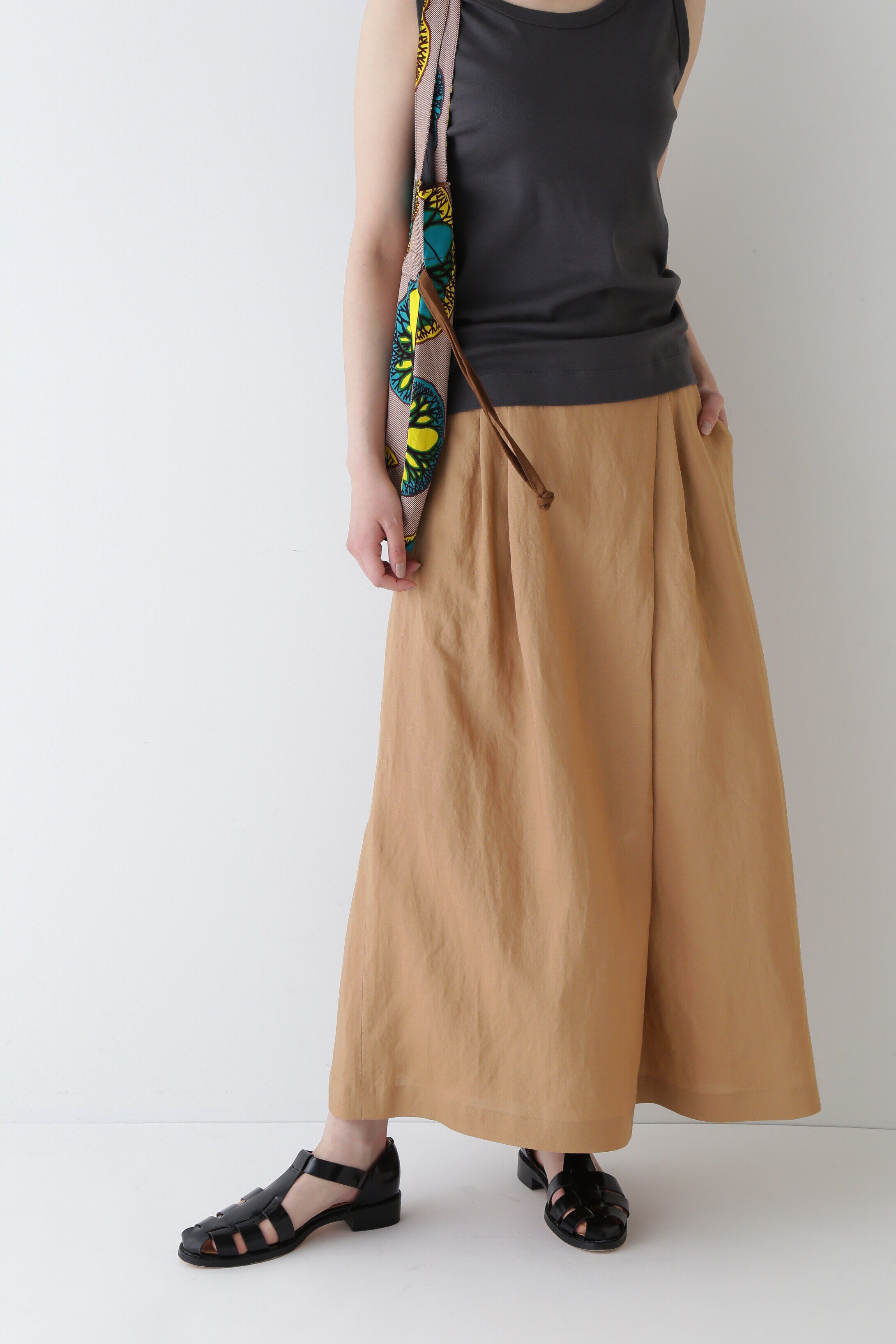  「◆ポプリンワッシャースカーチョ」|その他|キャメル1