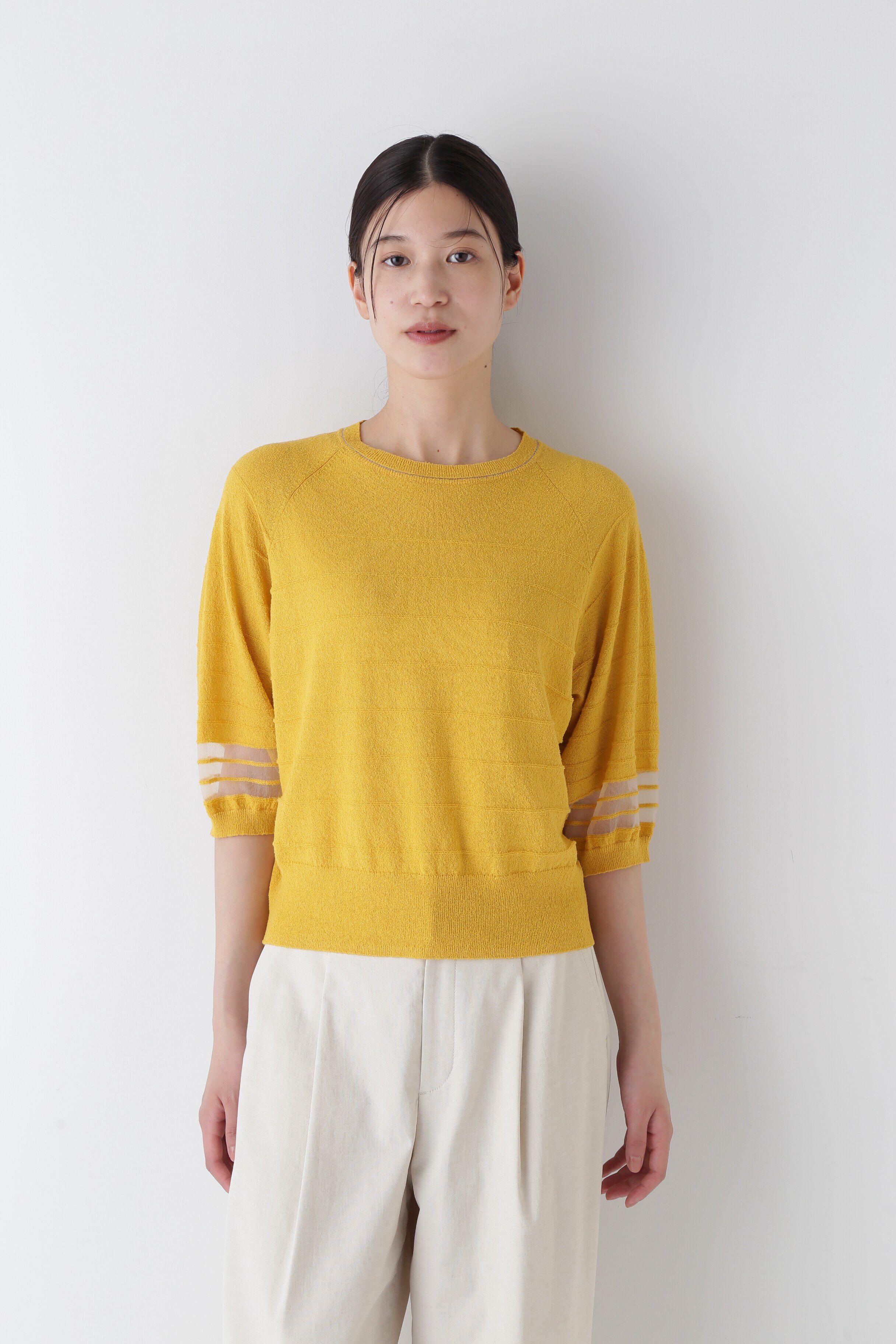  「◆ブークレボーダーニット」|ニット・セーター|