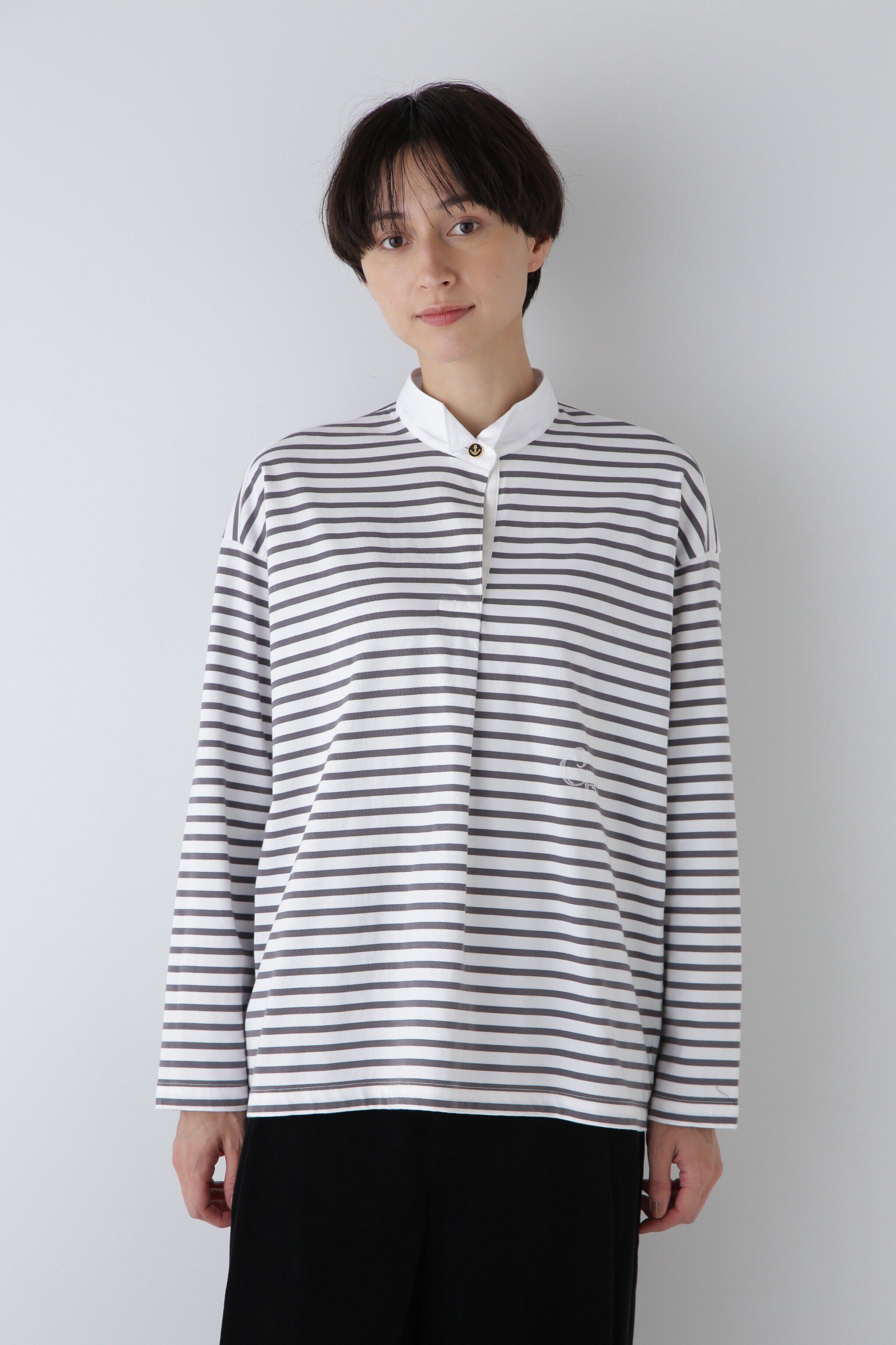  「◆布帛ドッキングプルオーバー」|Tシャツ・カットソー|