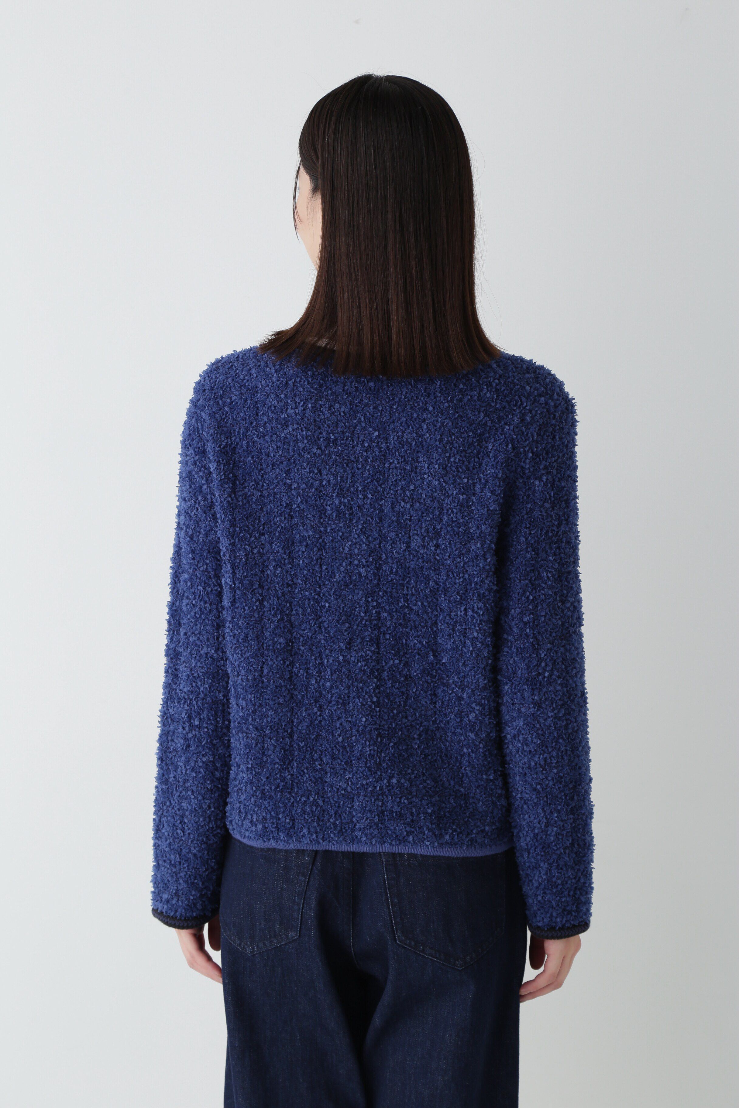  「◆花モールニットツイードジャケット」|ニット・セーター|