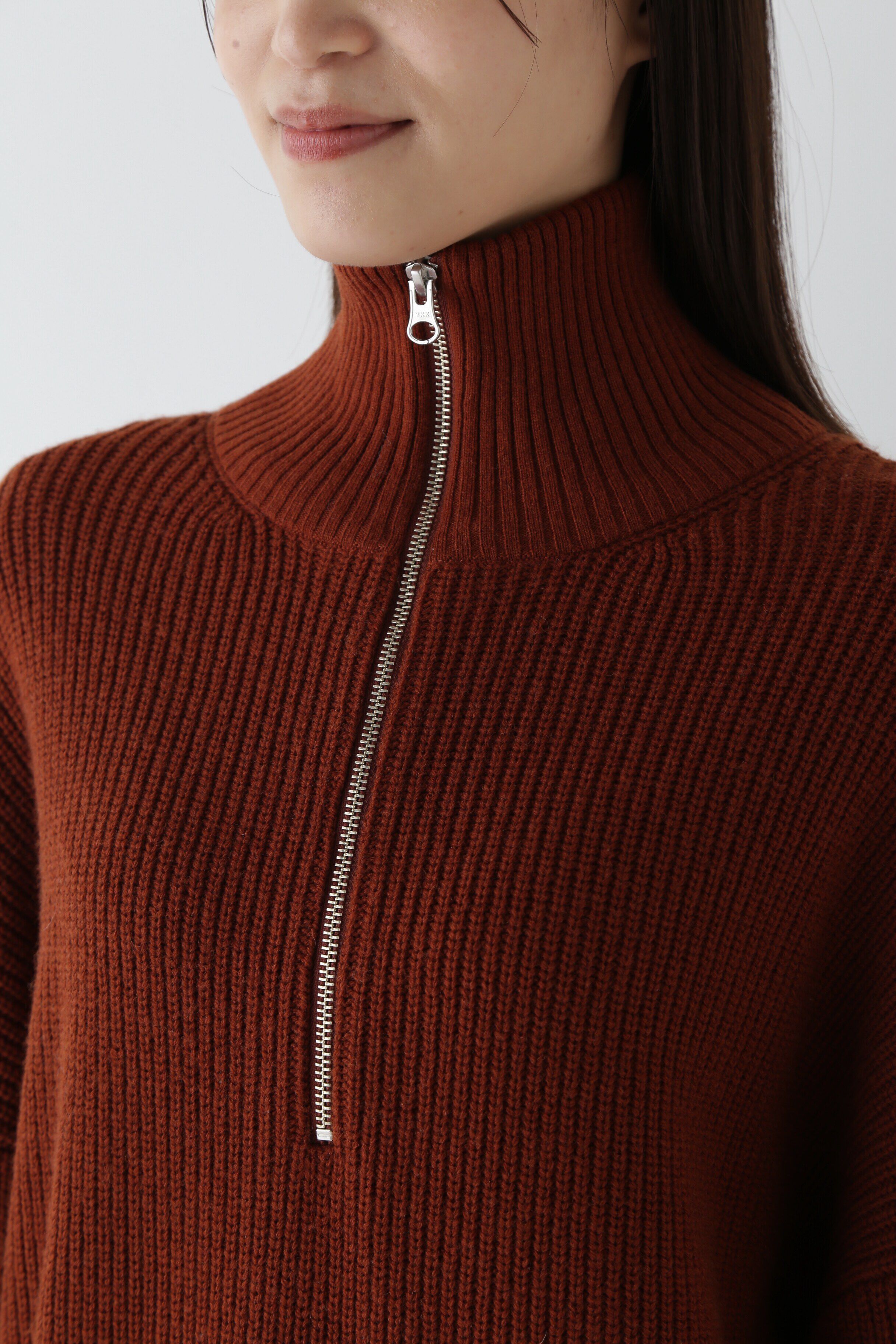  「◆ウールミックス片畦プルオーバー」|ニット・セーター|