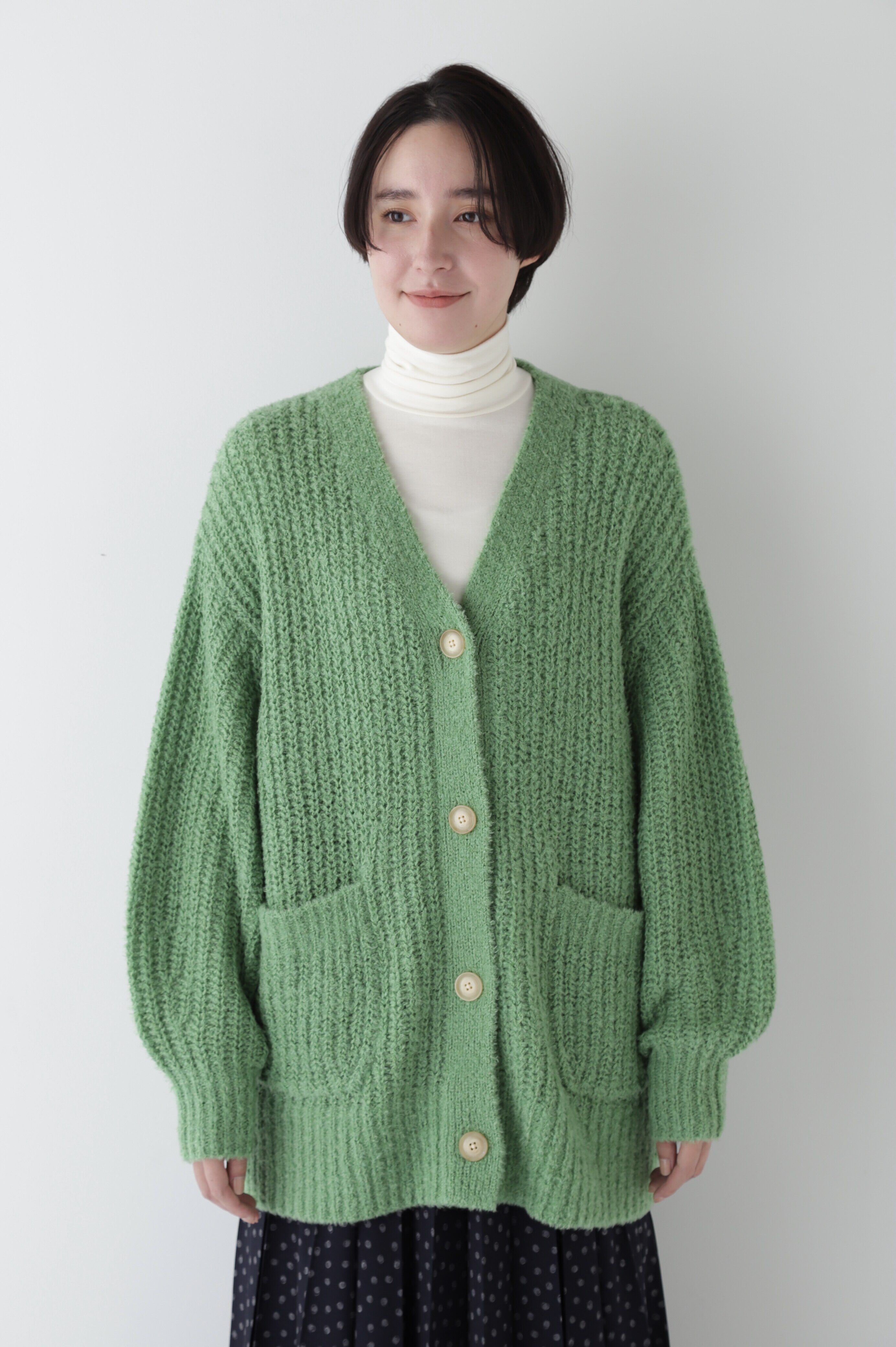  「◆ブークレ片畦2WAYはおり」|ニット・セーター|