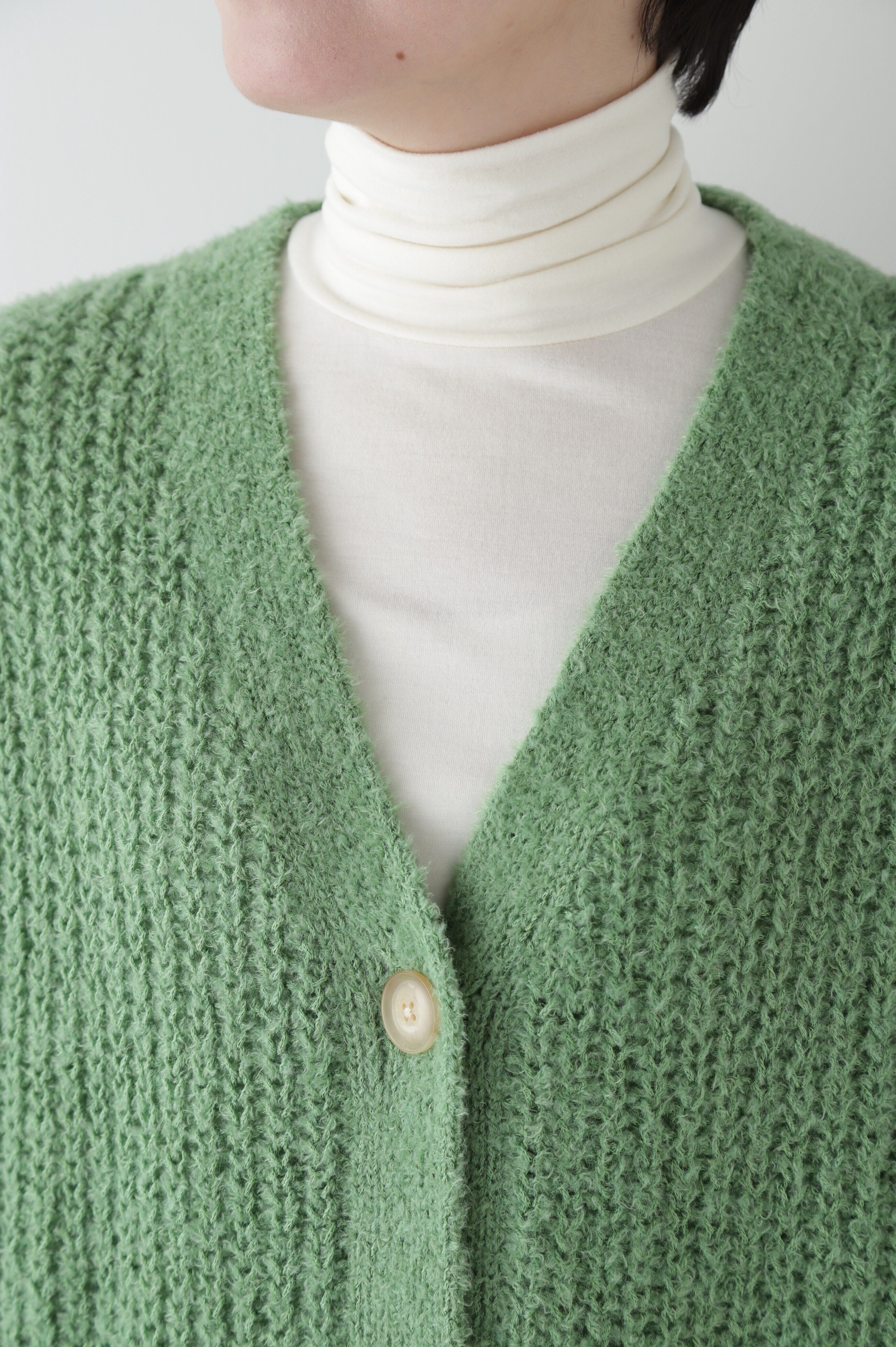  「◆ブークレ片畦2WAYはおり」|ニット・セーター|