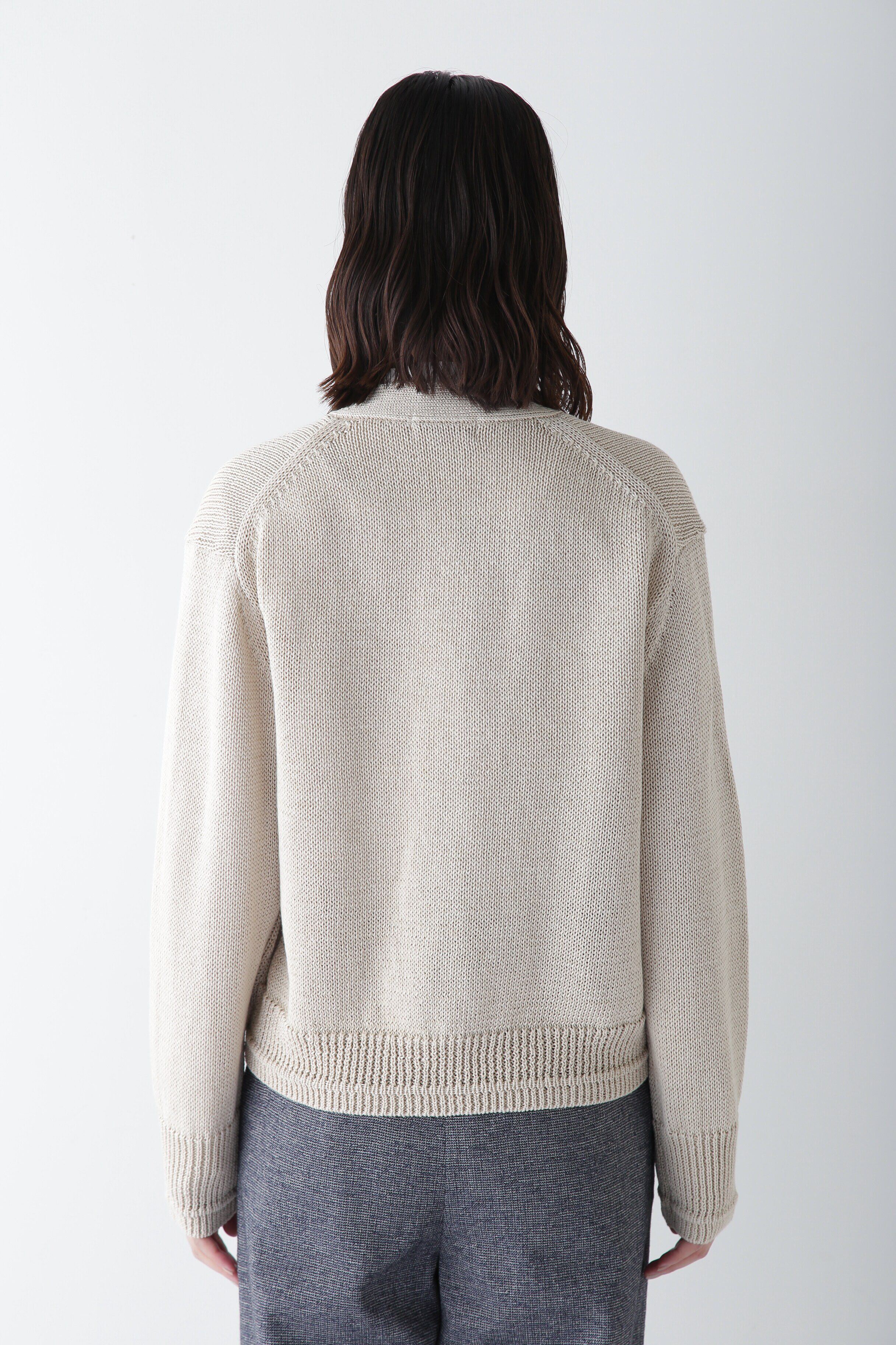  「◆ギマコットンＶネックカーディガン」|ニット・セーター|