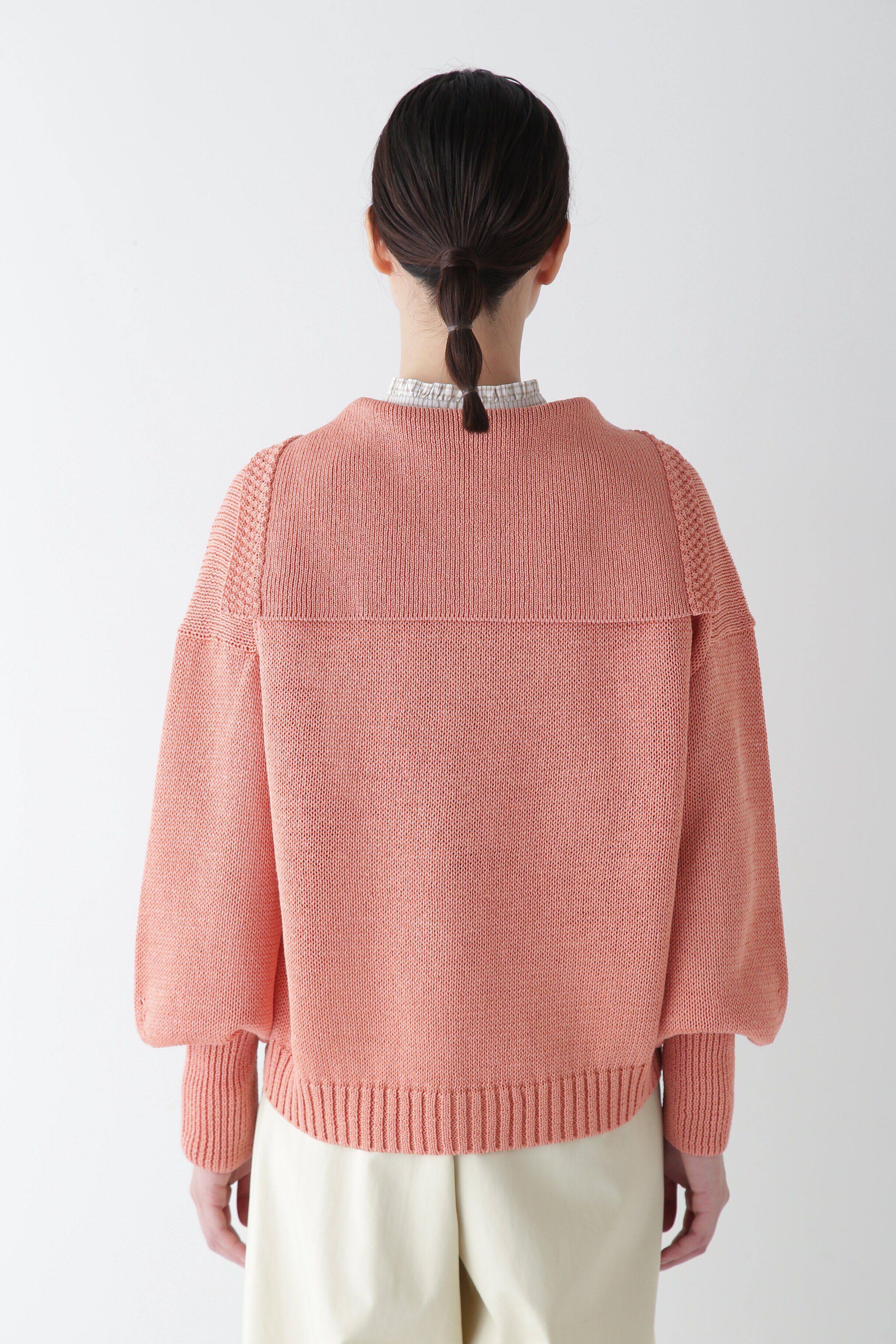  「◆【ウォッシャブル】ギマコットンセーラーカラープルオーバー」|ニット・セーター|