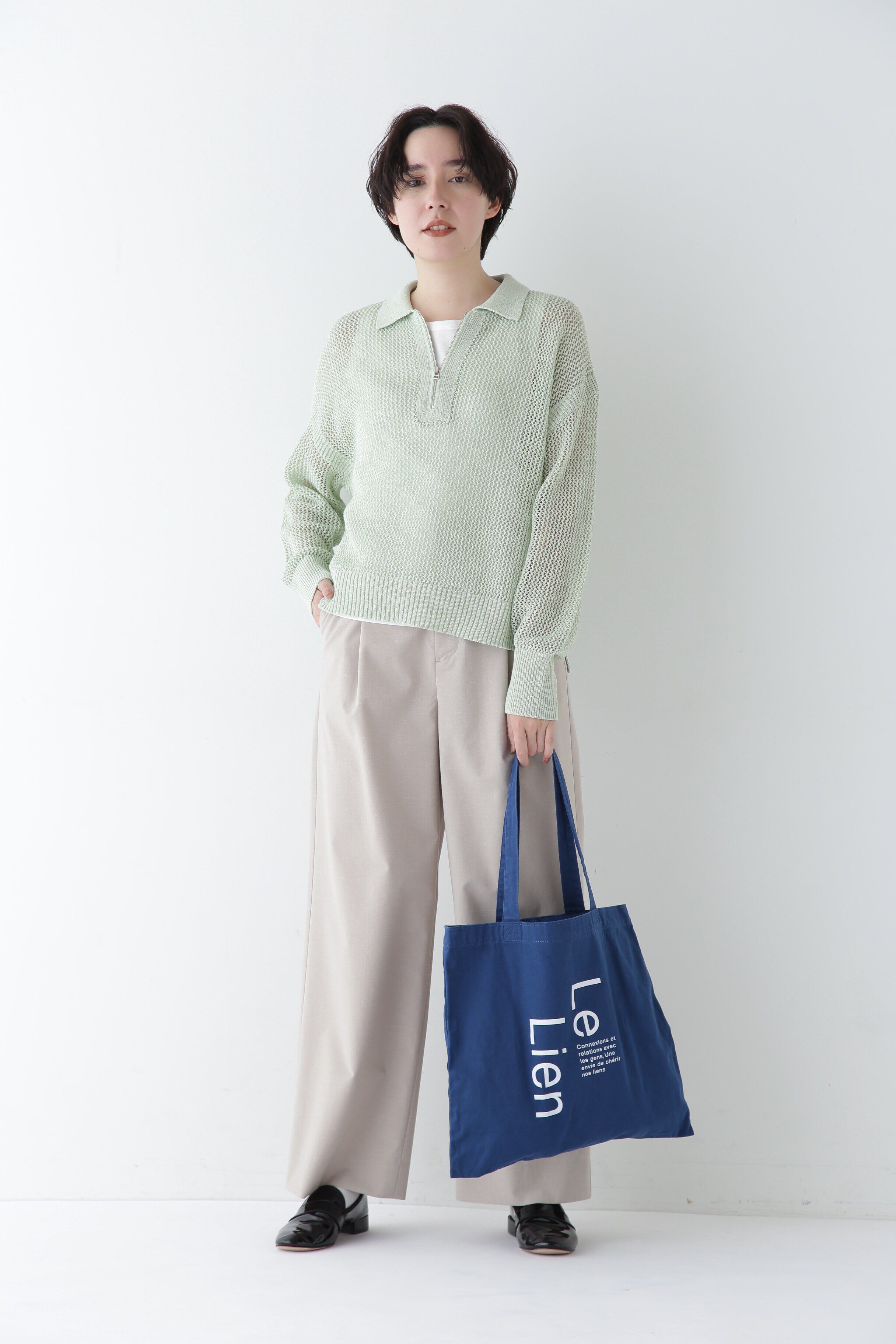  「◆Ｐレーヨン麻ポプリンマーベルトセミワイドパンツ」|その他|