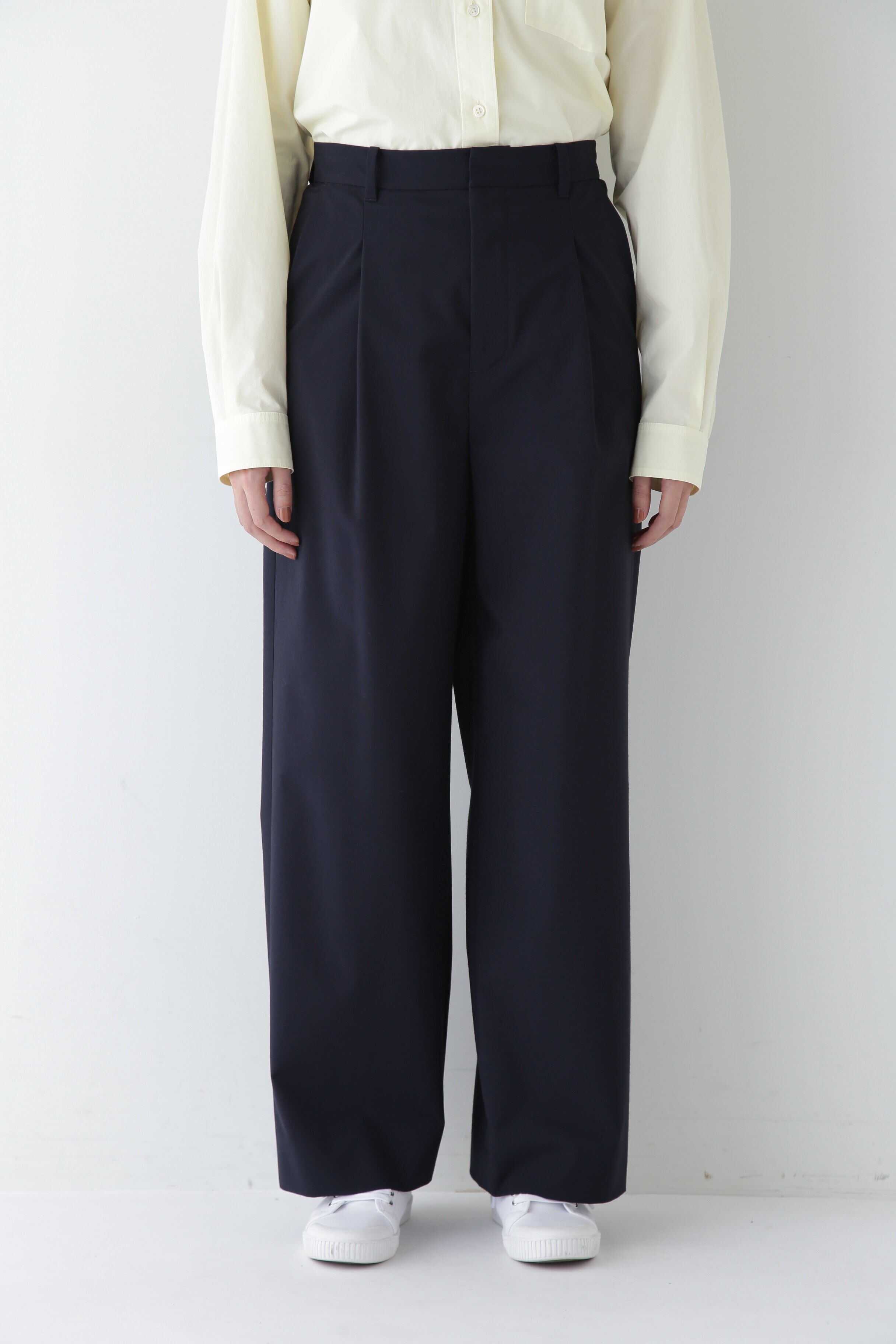  「◆Ｐレーヨン麻ポプリンマーベルトセミワイドパンツ」|その他|