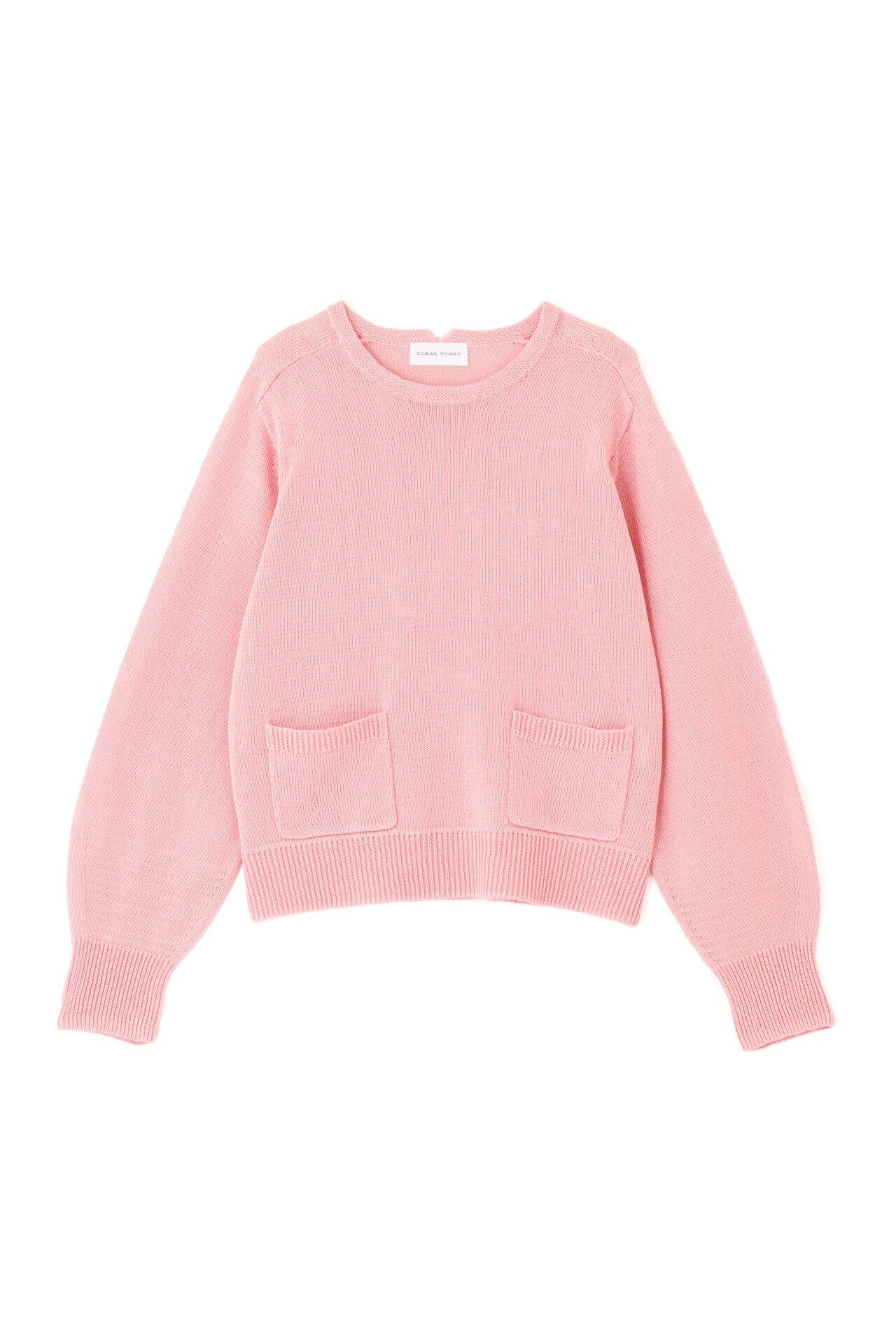  「◆【ウォッシャブル】ミドルゲージギマポケット付プルオーバー」|ニット・セーター|