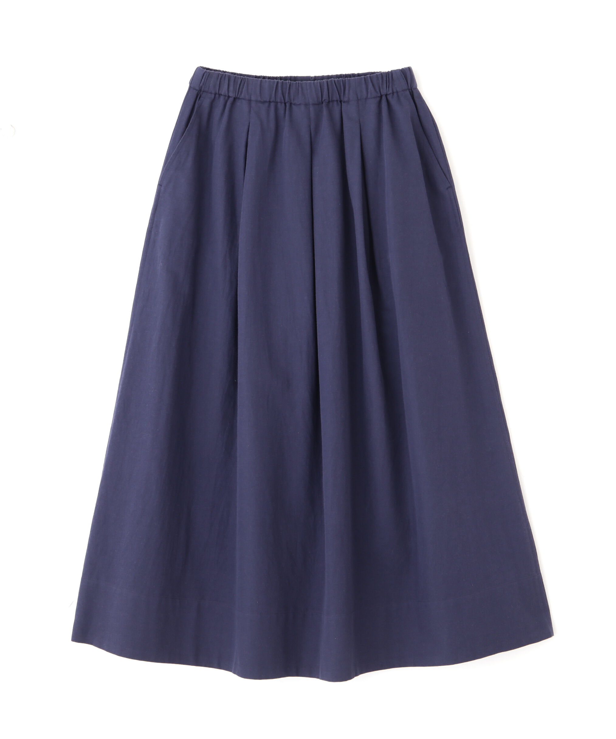  「◆コットンヘンプサテンボリュームボックスタックスカート」|スカート|