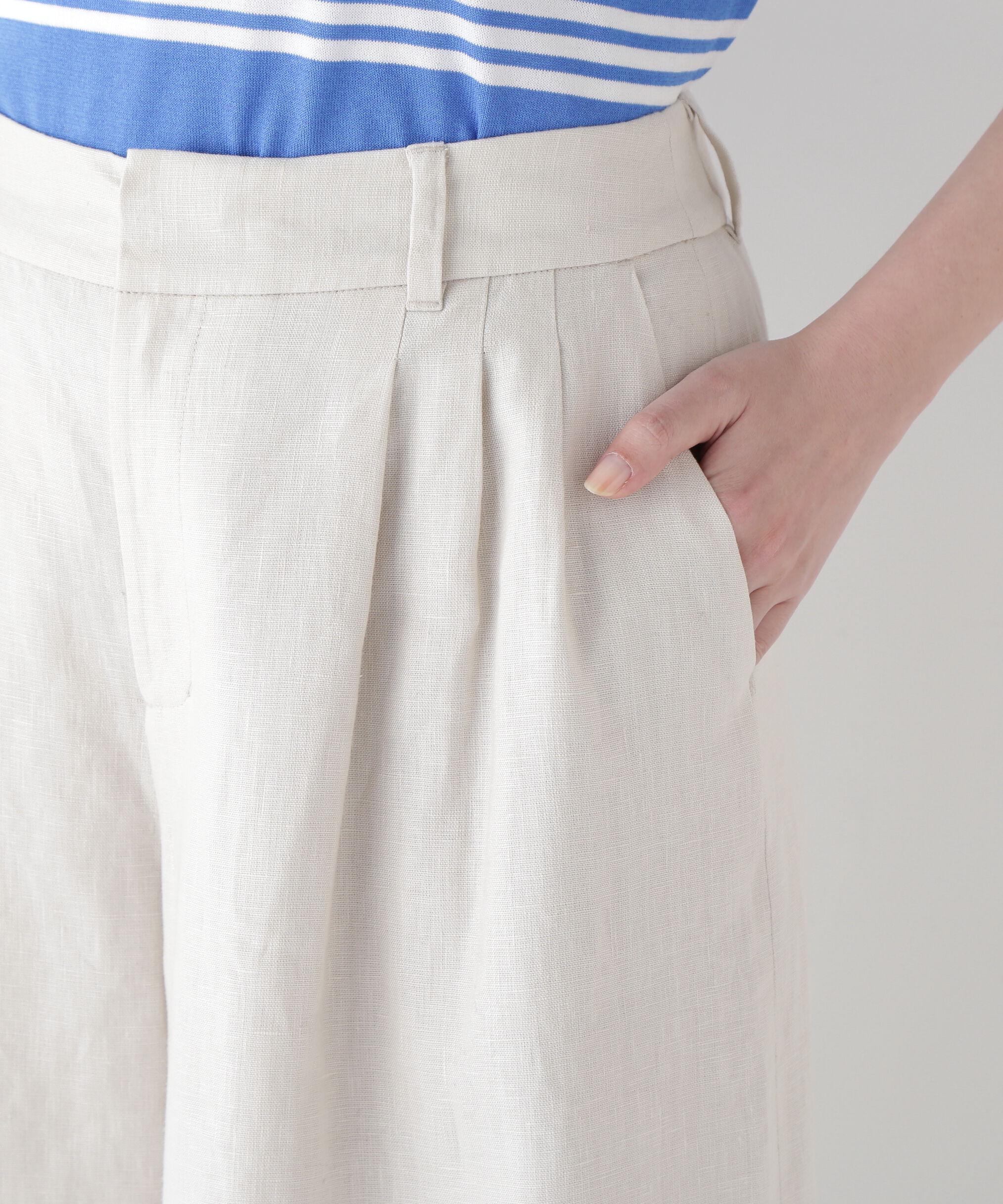  「◆リネンタック入りバギーパンツ」|その他|