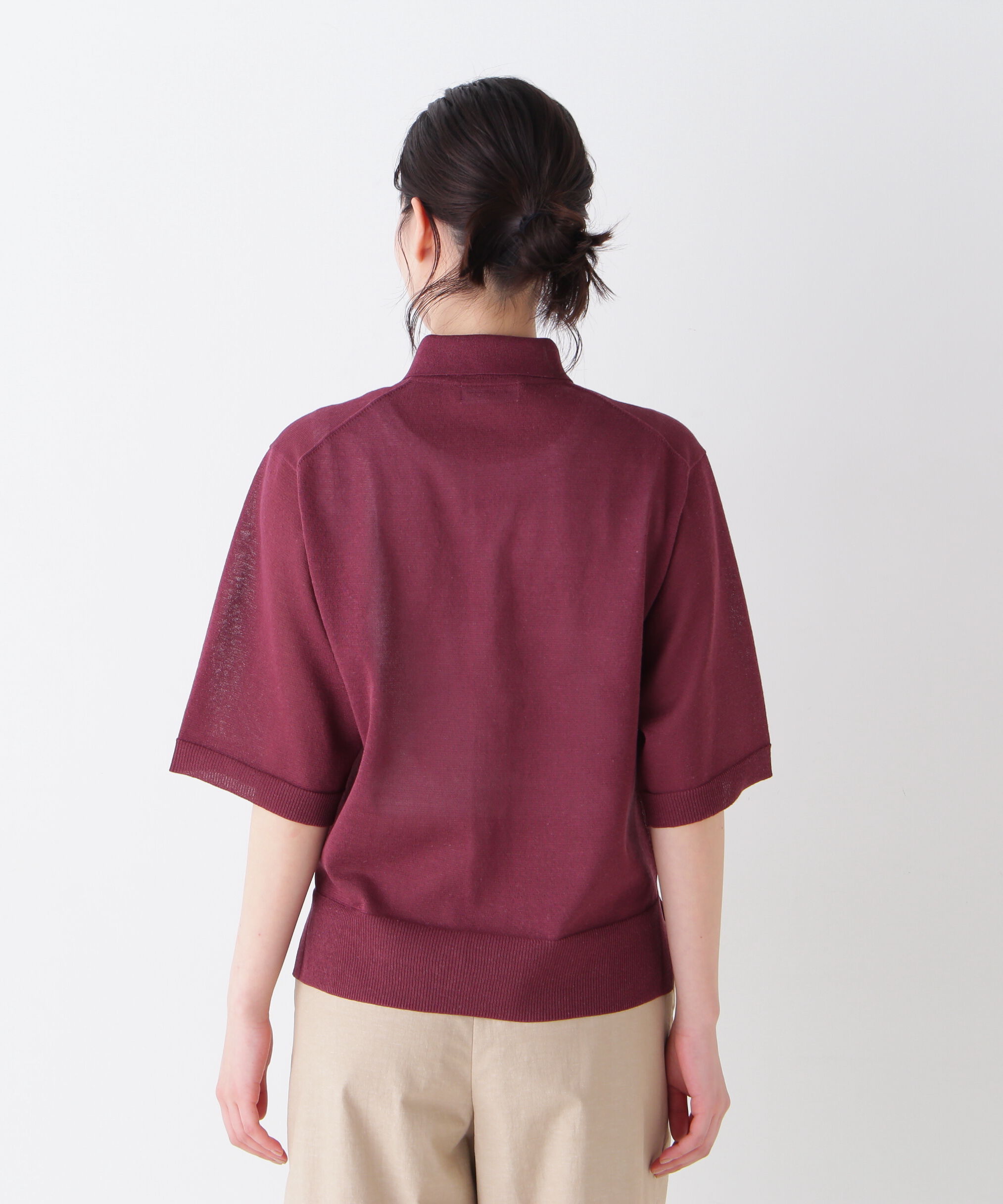  「◆シアーハイゲージ半袖カーディガン」|ニット・セーター|