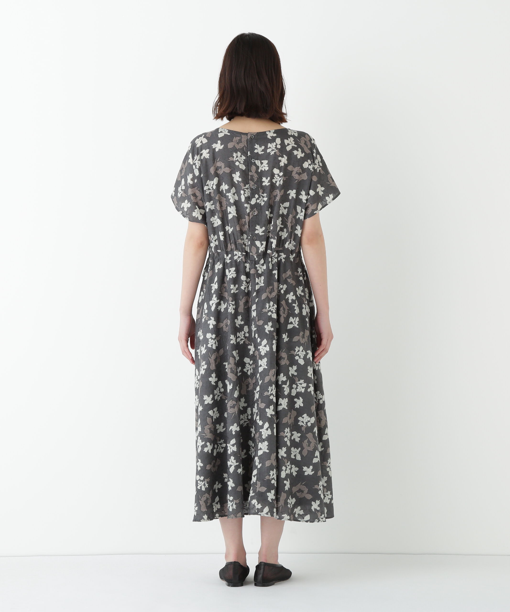  「◆インドドビーリーフプリントフレンチドルマンスリーブワンピース」|ワンピース|