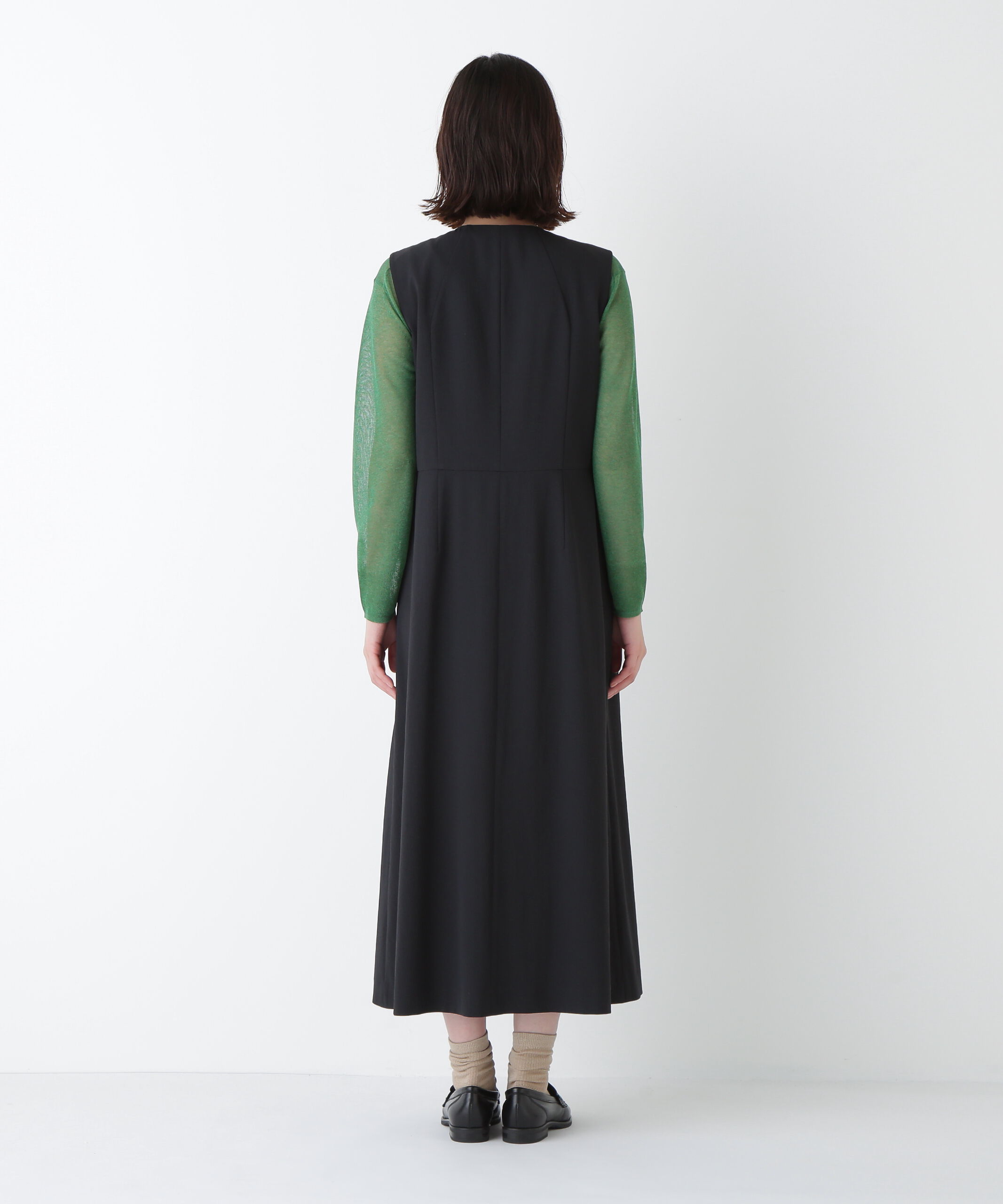  「◆Ｔ／ＴＡツイルラップ風ノースリーブワンピース」|ワンピース|