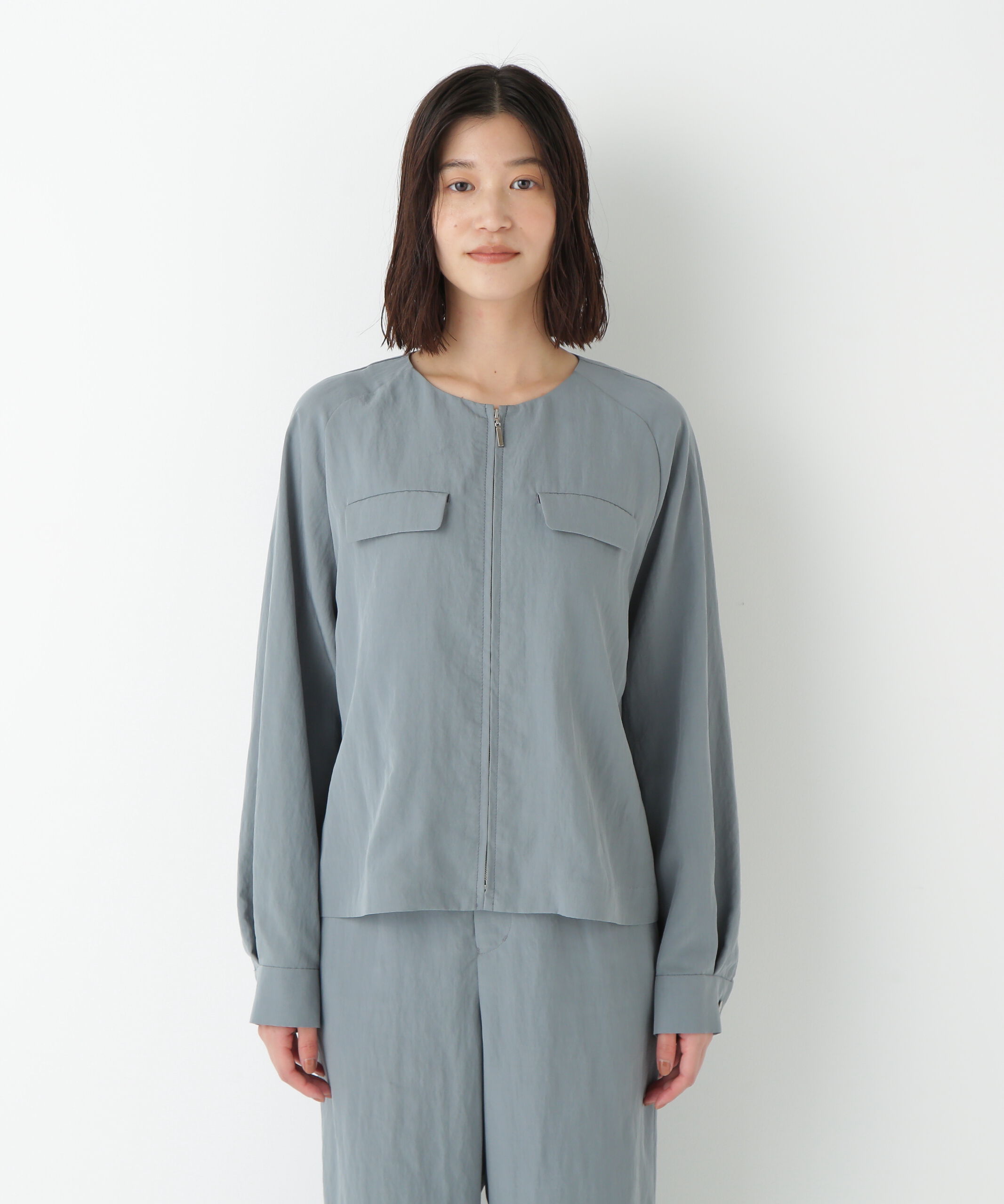  「◆クルーネックショートブルゾン」|ブルゾン・スタジャン|