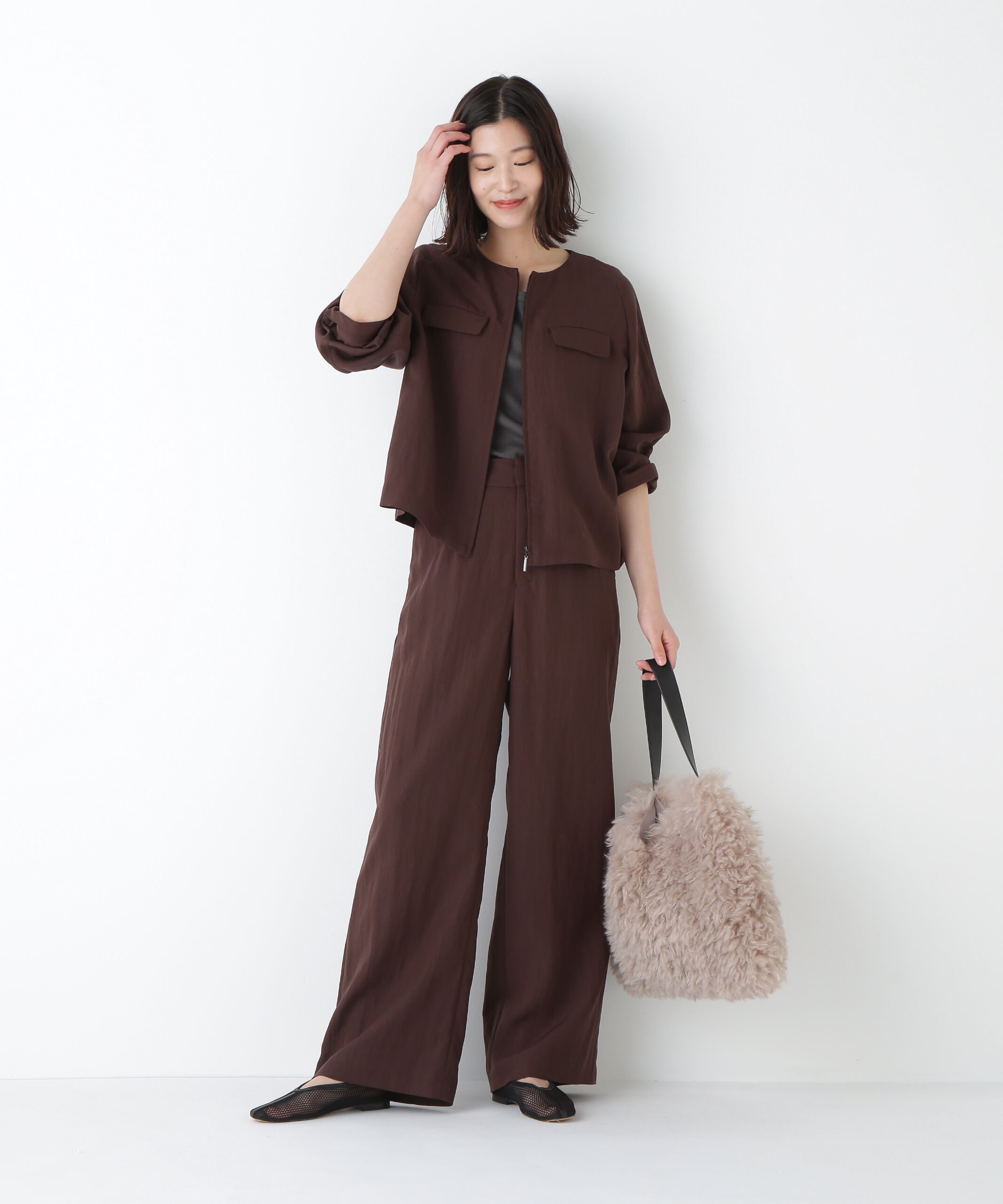  「◆クルーネックショートブルゾン」|ブルゾン・スタジャン|