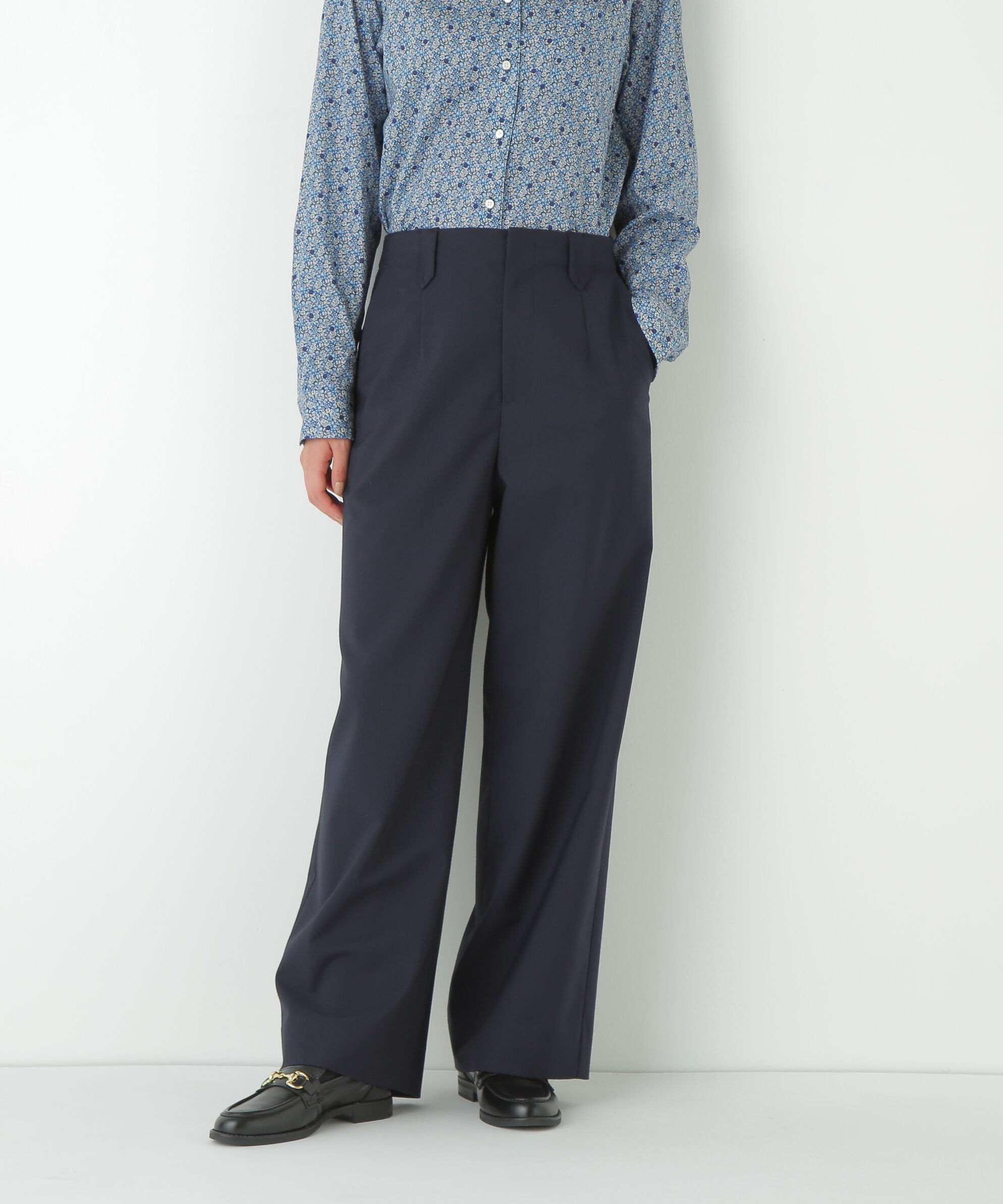  「◆強撚シャークスキンセミワイドパンツ」|その他|