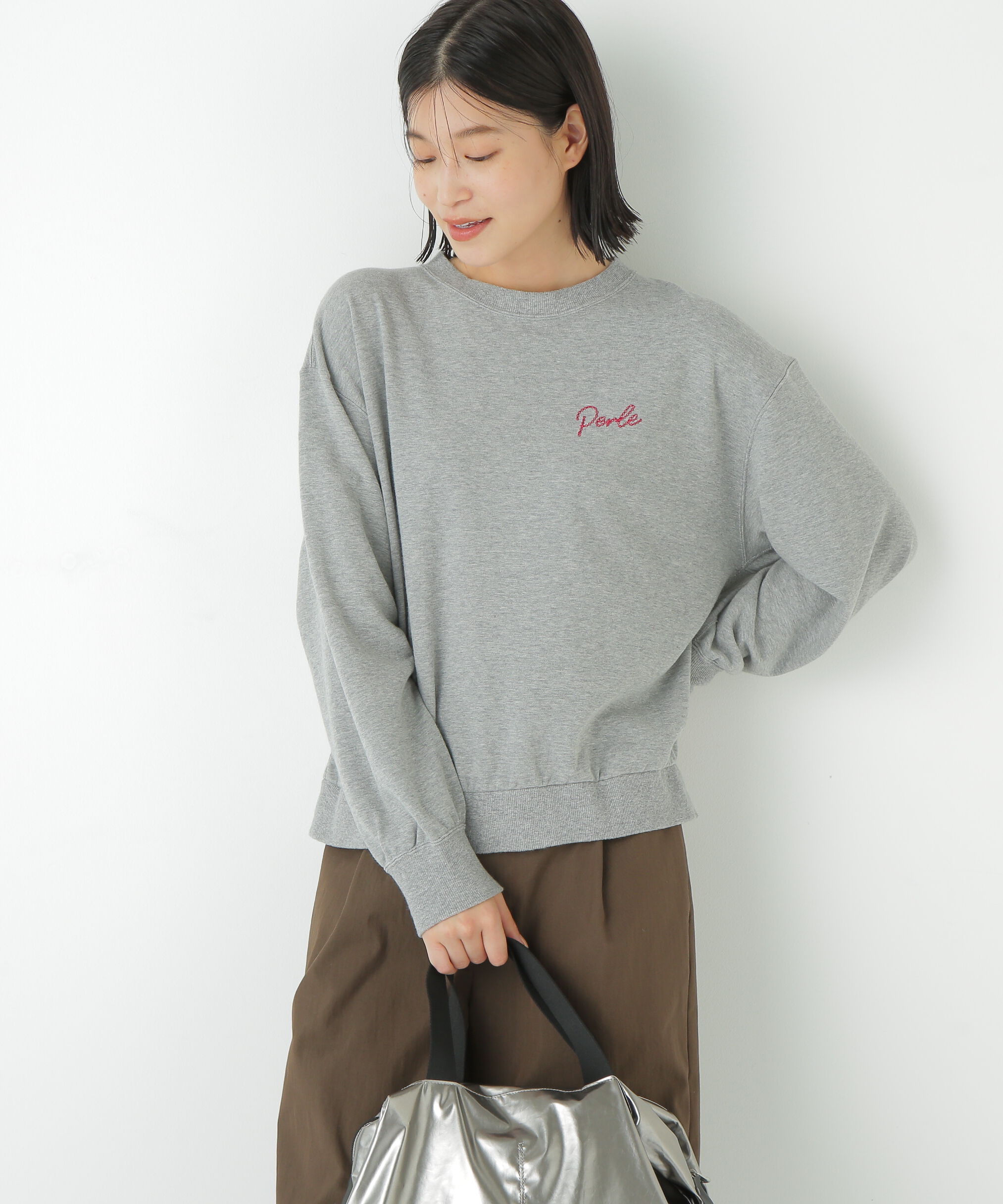  「◆チェーンステッチロゴトレーナー」|Tシャツ・カットソー|トップグレー