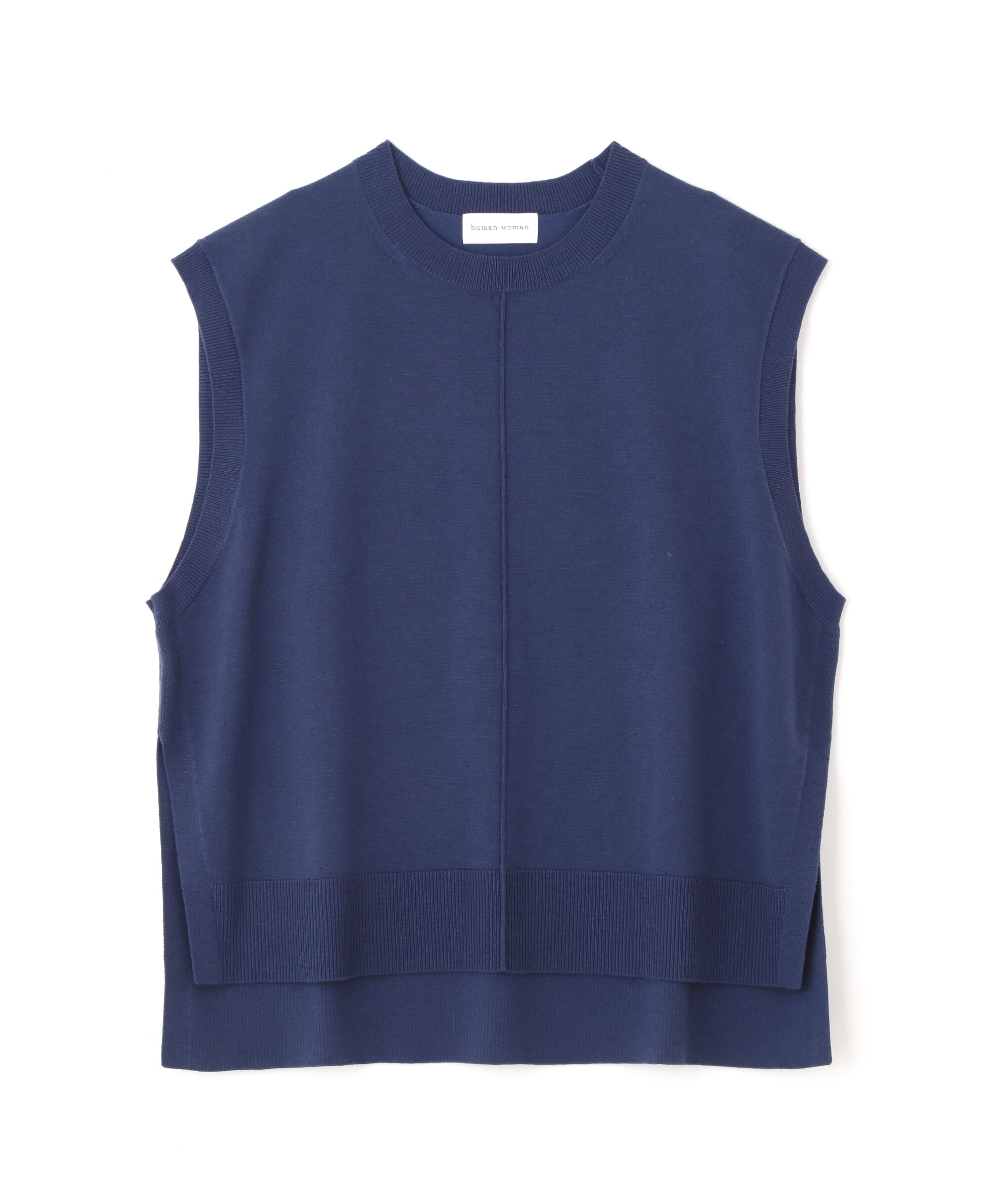  「◆ハーゲージクルーネックニットベスト」|ニット・セーター|