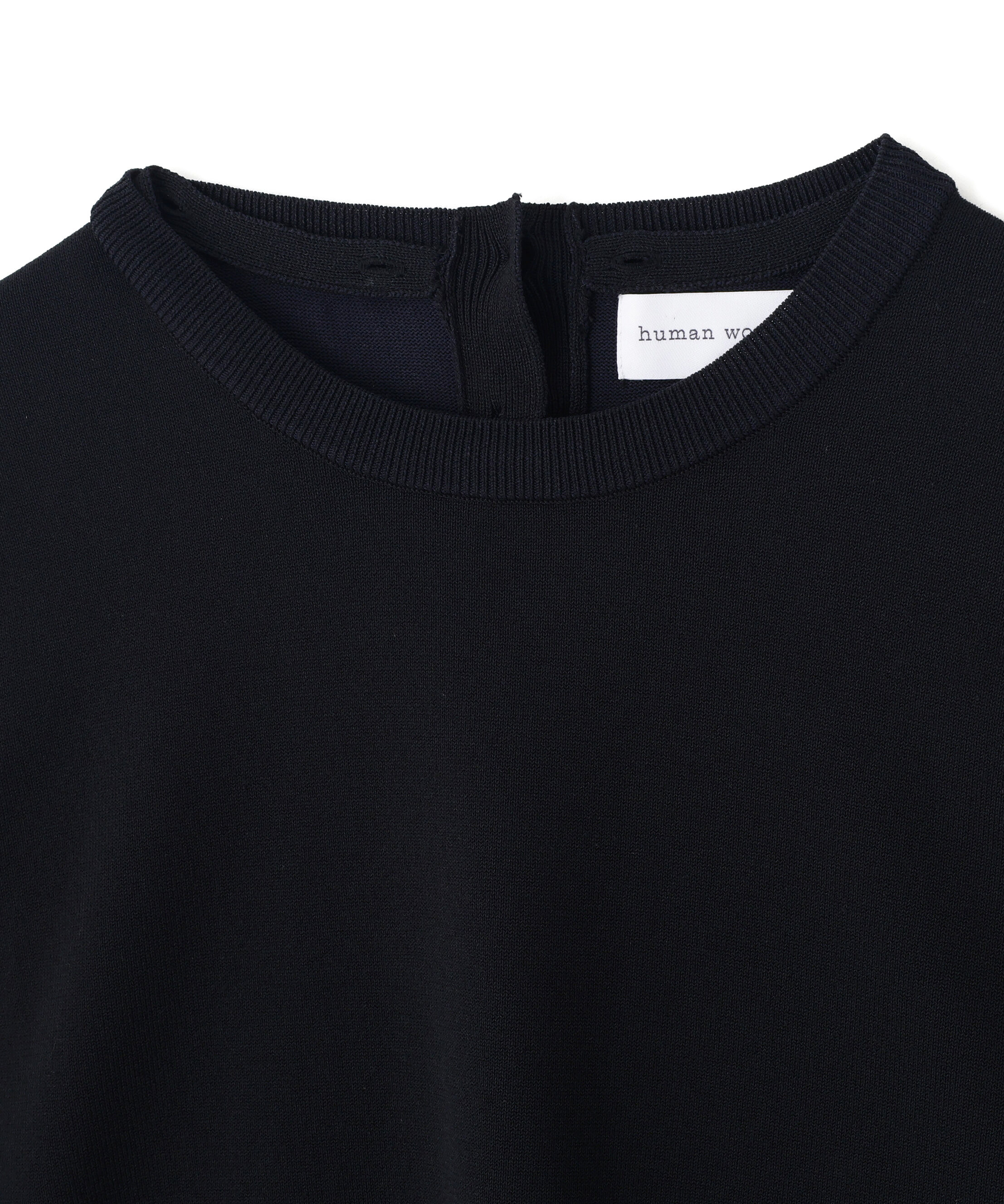  「◆綿ポリエステル取外し衿付プルオーバー」|ニット・セーター|