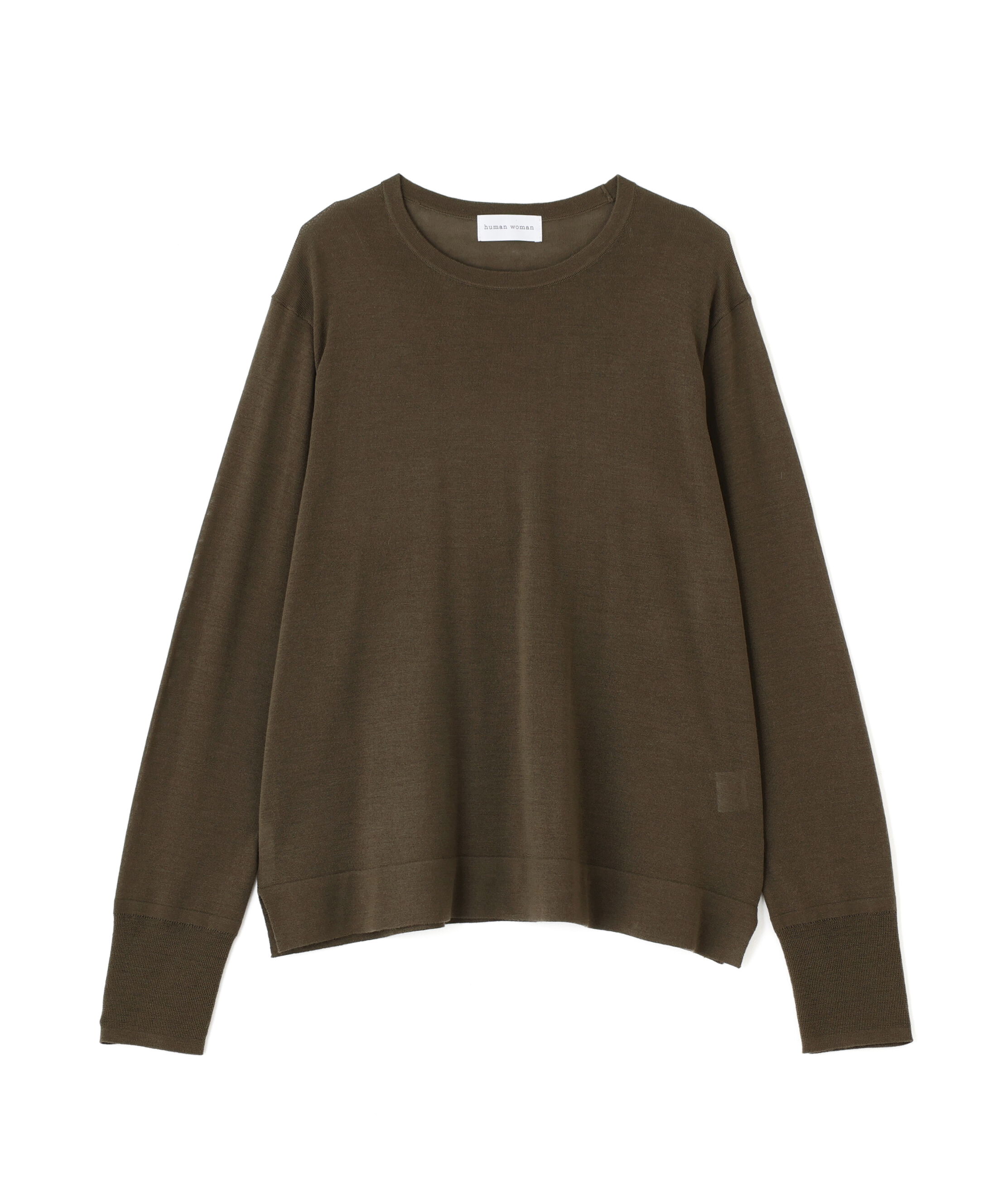  「◆クリアウールクルーネックニット」|ニット・セーター|