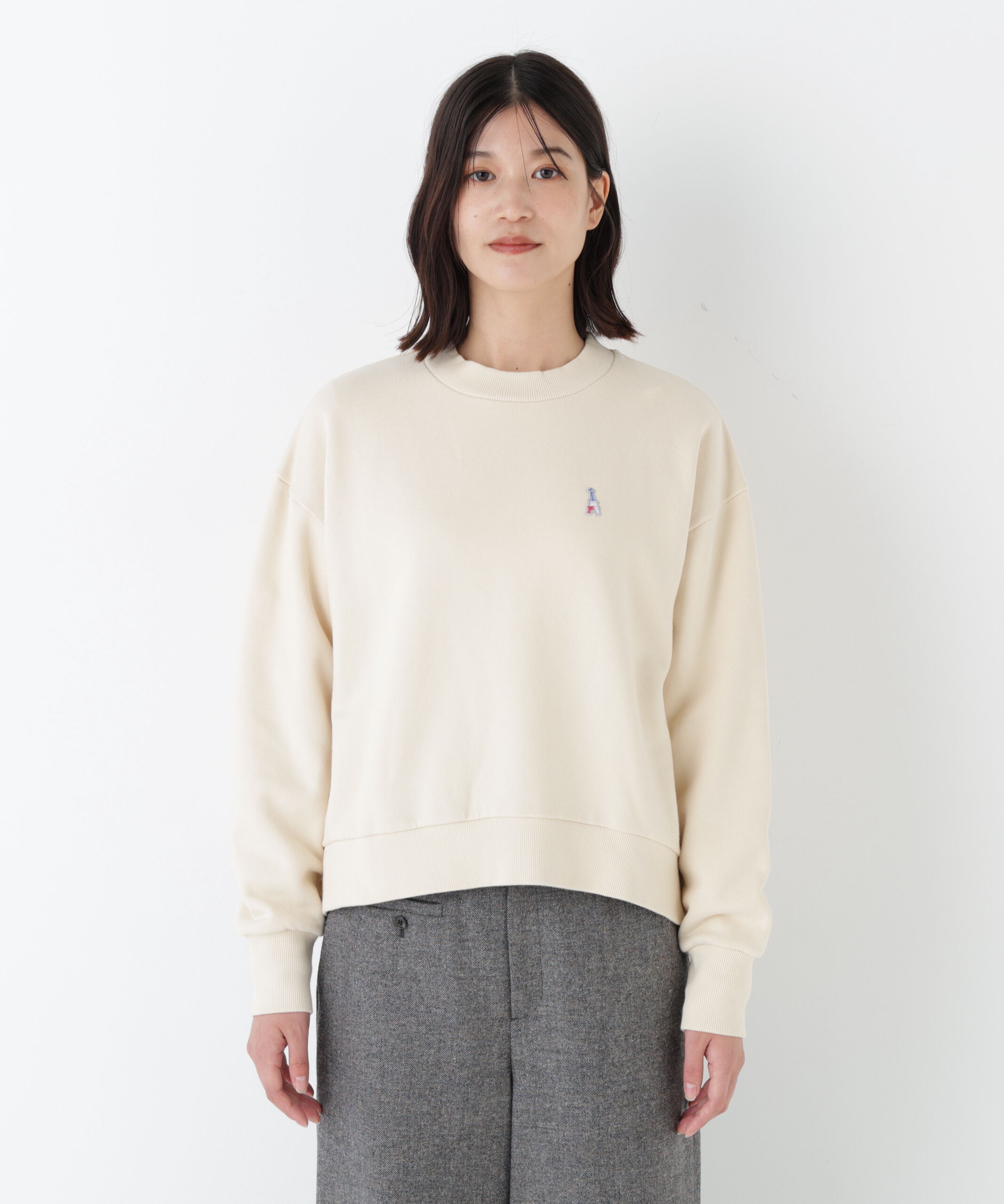  「◆モチーフワッペン裏起毛スウェット」|Tシャツ・カットソー|