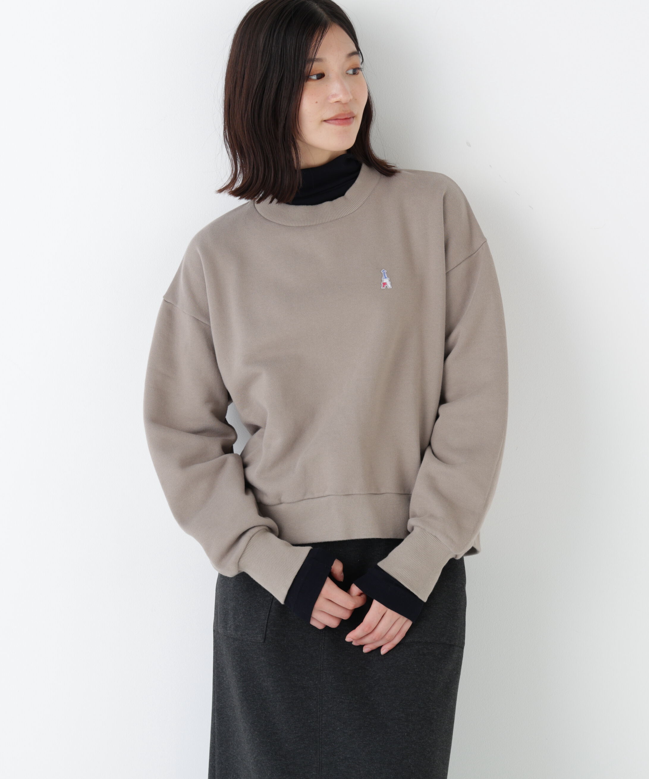  「◆モチーフワッペン裏起毛スウェット」|Tシャツ・カットソー|