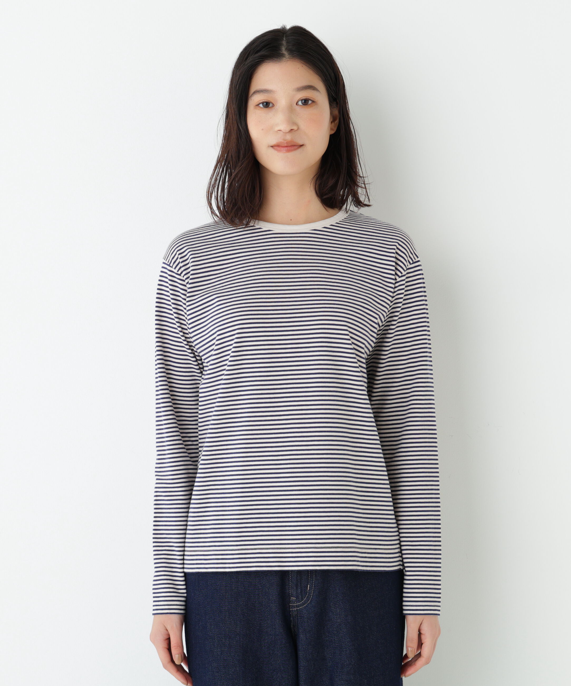  「マルチボーダーロンＴ」|Tシャツ・カットソー|