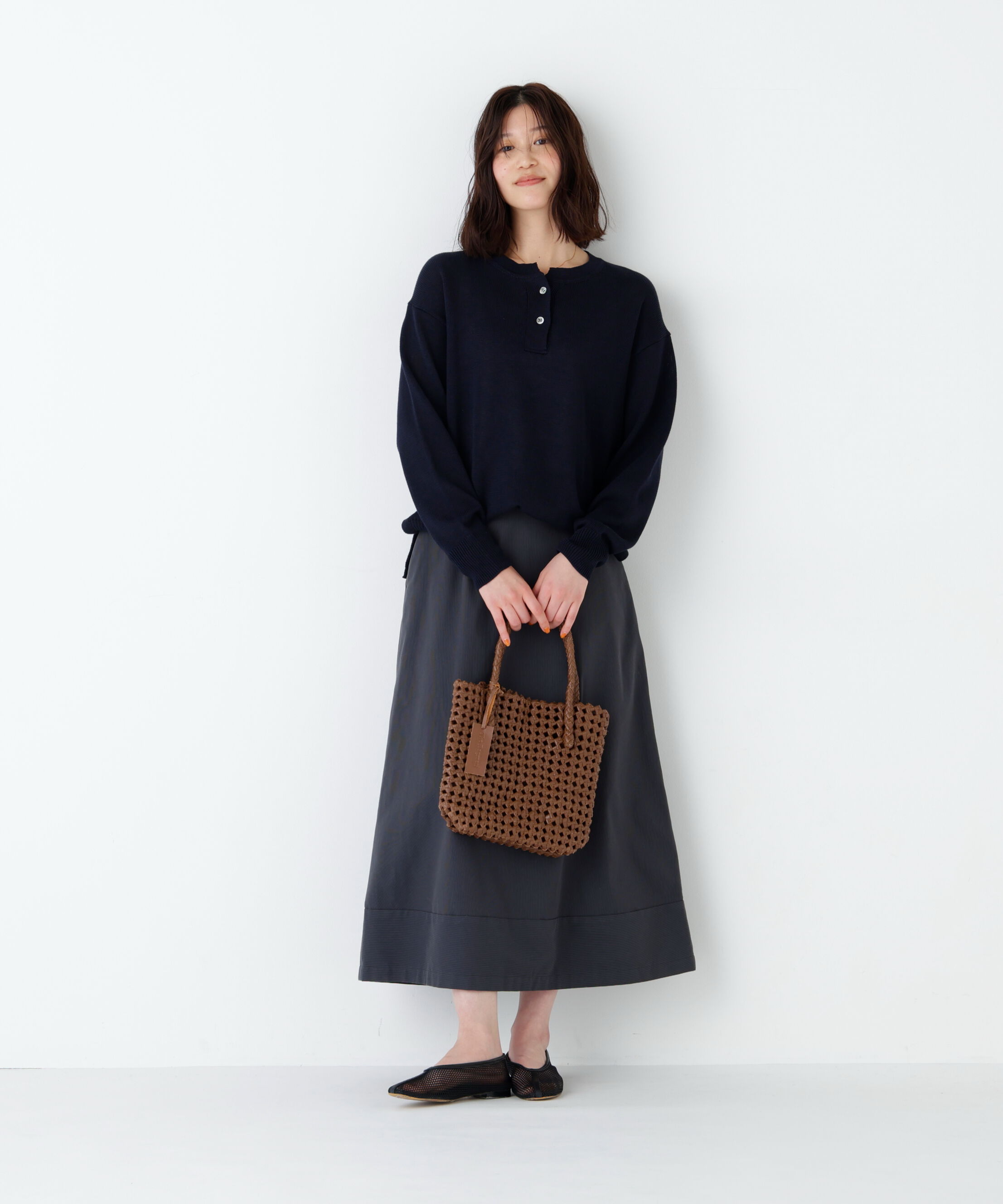  「◆≪ウォッシャブル≫ミドルゲージギマスキッパープルオーバー」|ニット・セーター|