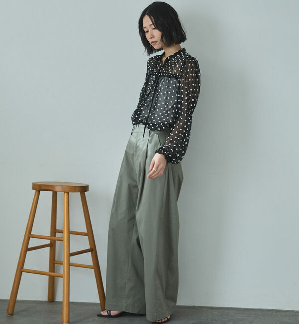 Doux archives「フラワー刺繍シアーブラウス」|シャツ・ブラウス|