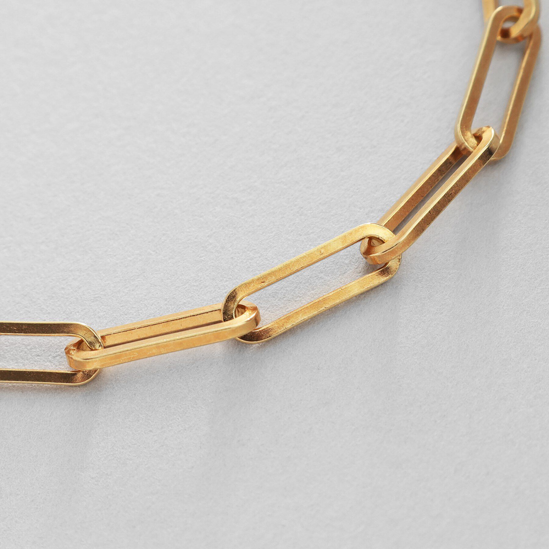 COCOSHNIK ONKITSCH「シルバー デザインチェーン フラットケーブルブレスレット（21cm） GP」|ブレスレット・バングル|