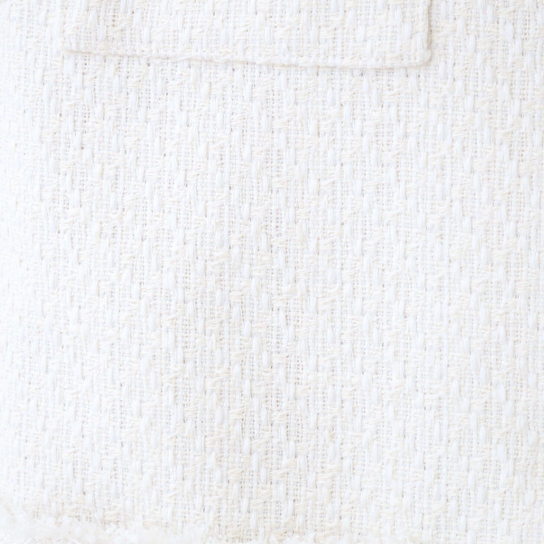 SHOO･LA･RUE「【S-3L/セレモニーからデイリーまで】フリンジツイードジャケット」|ノーカラージャケット|