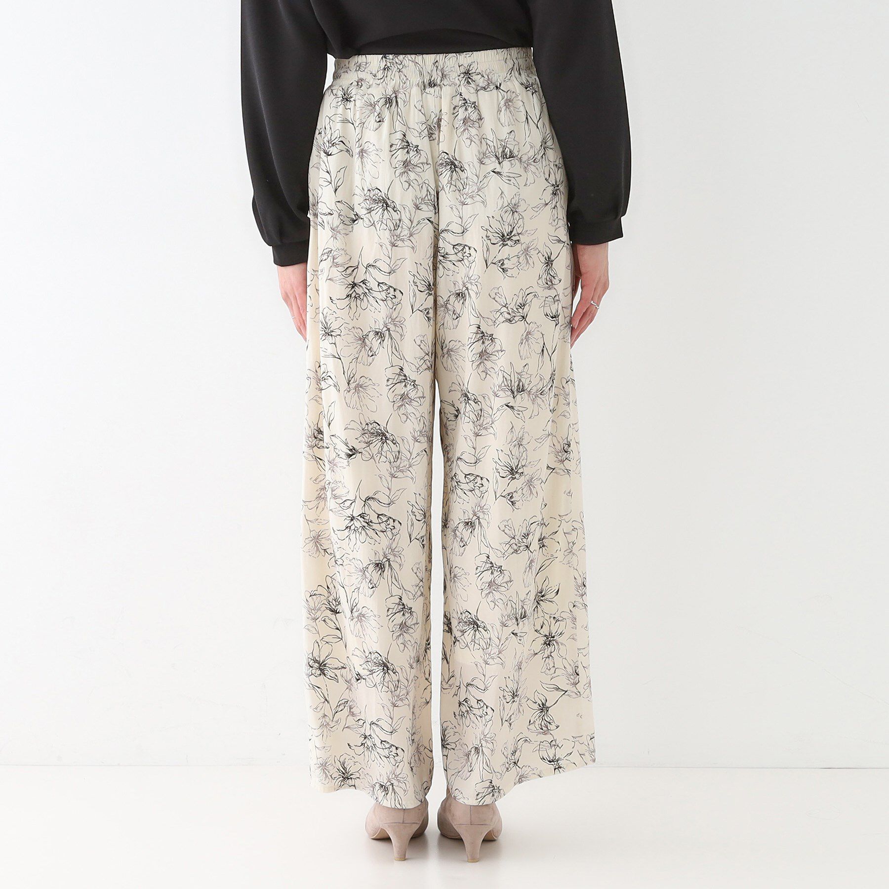 SHOO･LA･RUE「【高レビュー/着丈選べる】さらり柔らか マットサテンワイドパンツ」|その他|