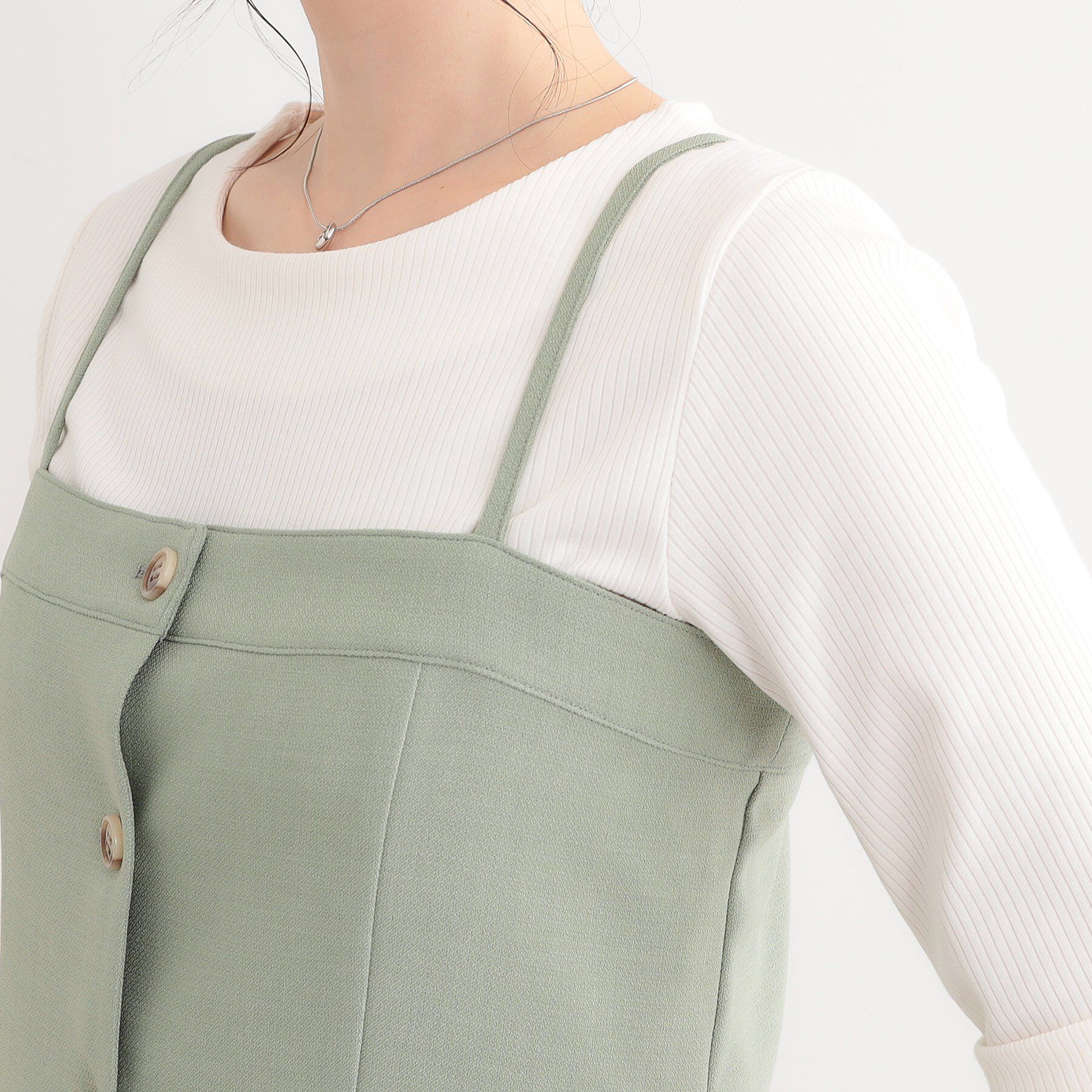 SHOO･LA･RUE「【セットアップ可】コーデが華やぐ 大人の麻調キャミビスチェ」|ベスト・ジレ|