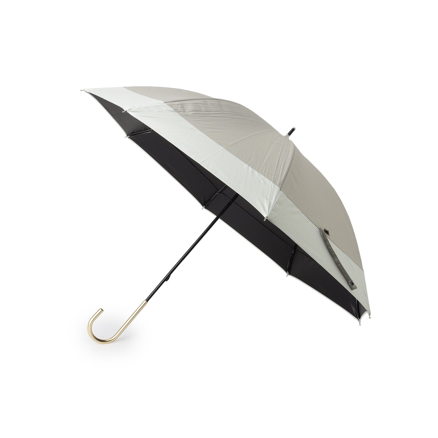 SHOO･LA･RUE「【because】【晴雨兼用】バイカラーロング」|傘|グレー(212)