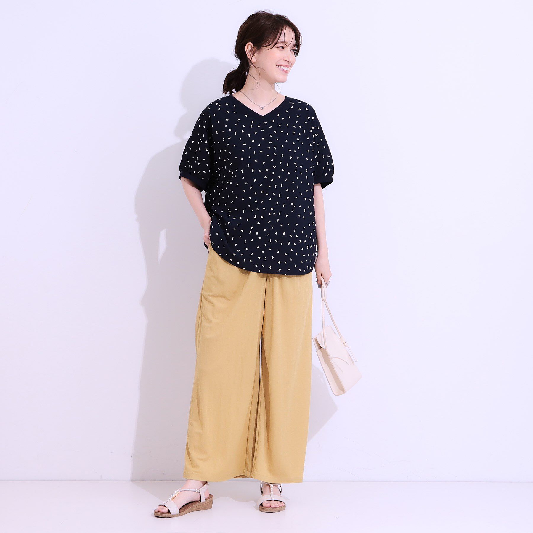 SHOO･LA･RUE「【洗える/前後2WAY】涼しく軽やかな アソートドルマンブラウス」|シャツ・ブラウス|