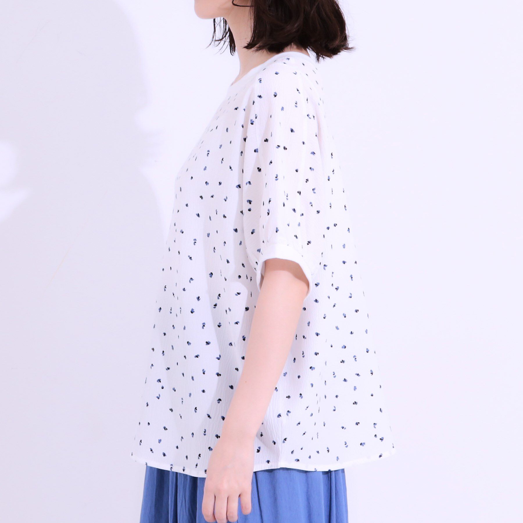 SHOO･LA･RUE「【洗える/前後2WAY】涼しく軽やかな アソートドルマンブラウス」|シャツ・ブラウス|