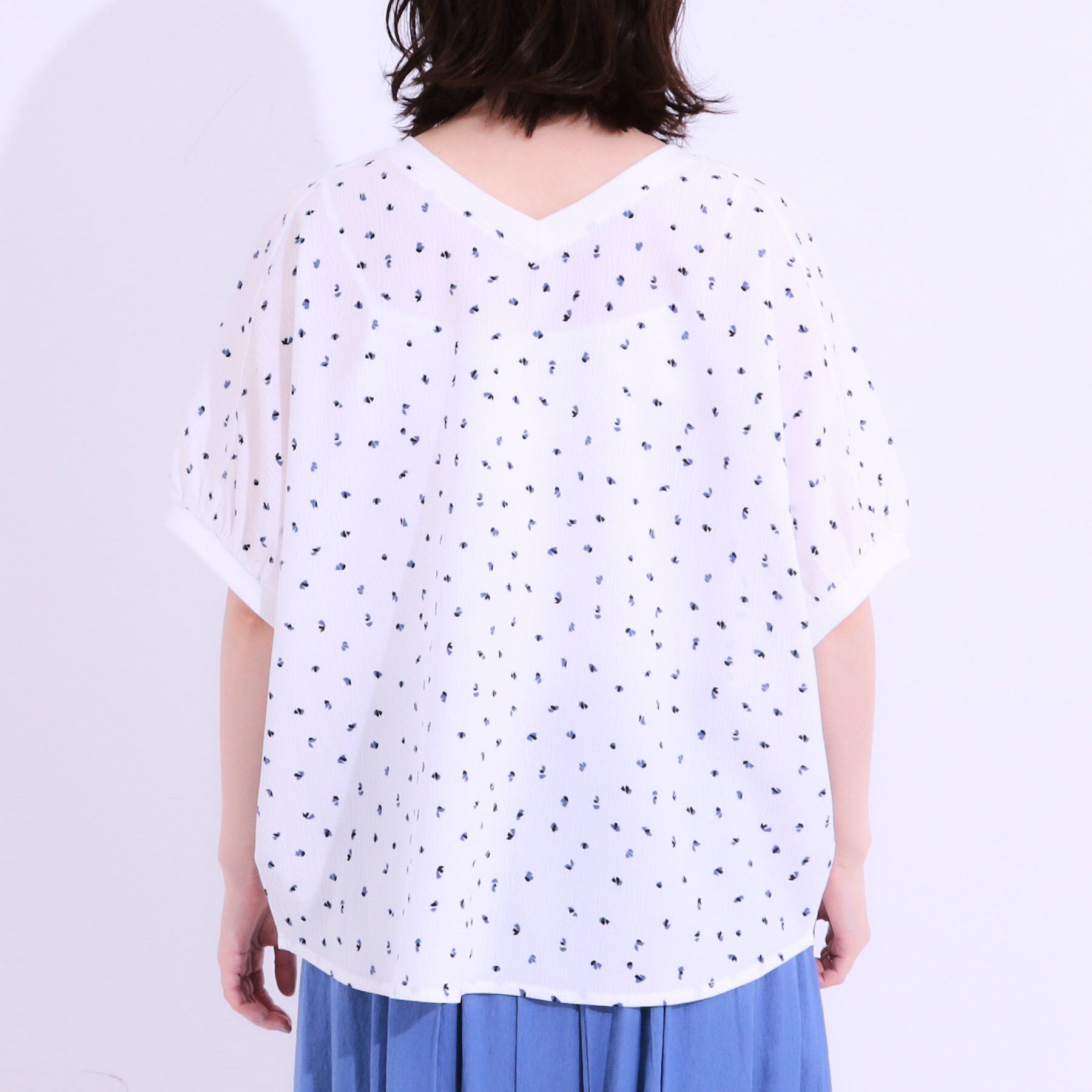 SHOO･LA･RUE「【洗える/前後2WAY】涼しく軽やかな アソートドルマンブラウス」|シャツ・ブラウス|