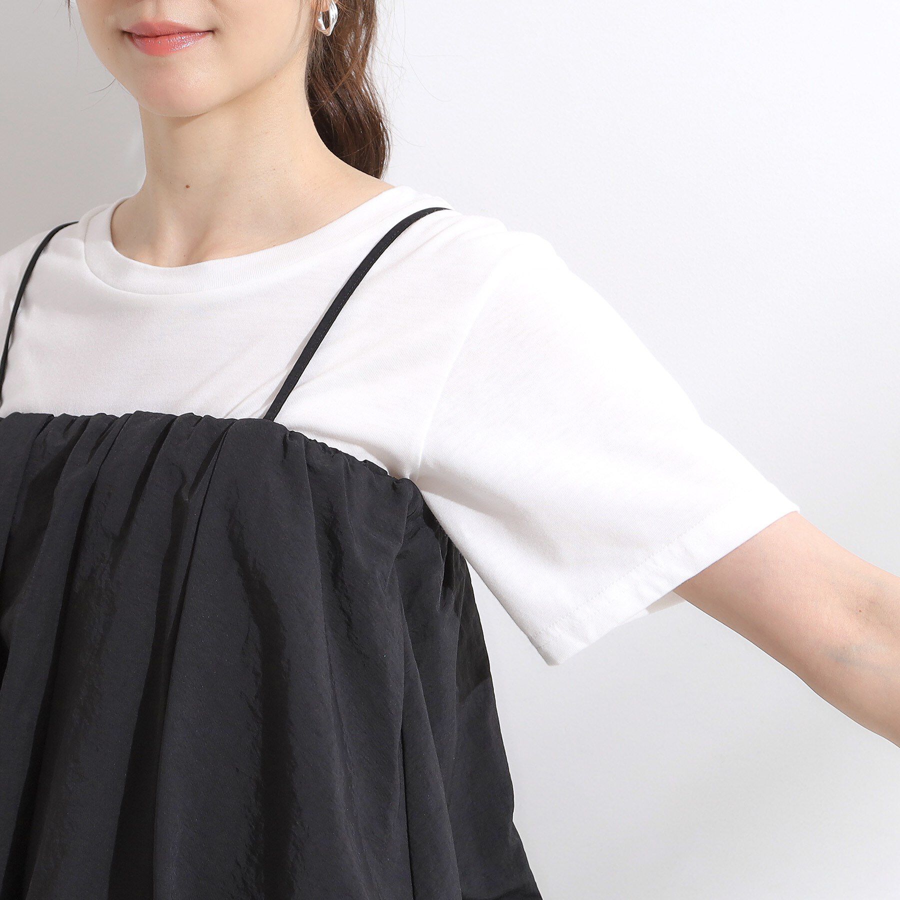 SHOO･LA･RUE「【S-LL/2点セット】バルーンキャミ+Tシャツセット」|その他|