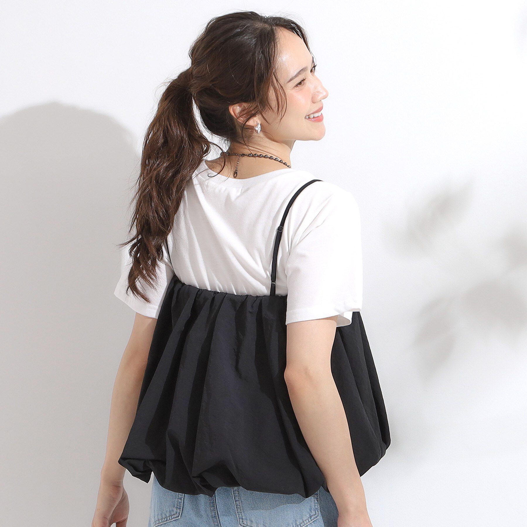 SHOO･LA･RUE「【S-LL/2点セット】バルーンキャミ+Tシャツセット」|その他|