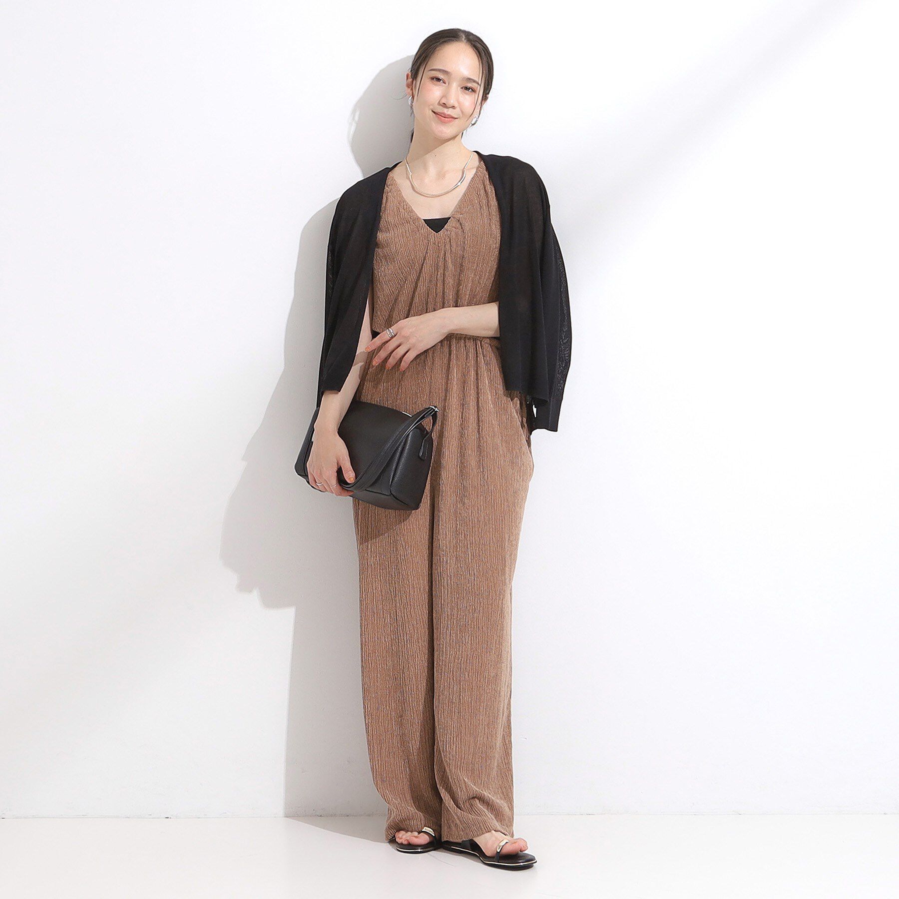 SHOO･LA･RUE「【S-LL/前後2WAY】ノースリーブオールインワン」|オールインワン|