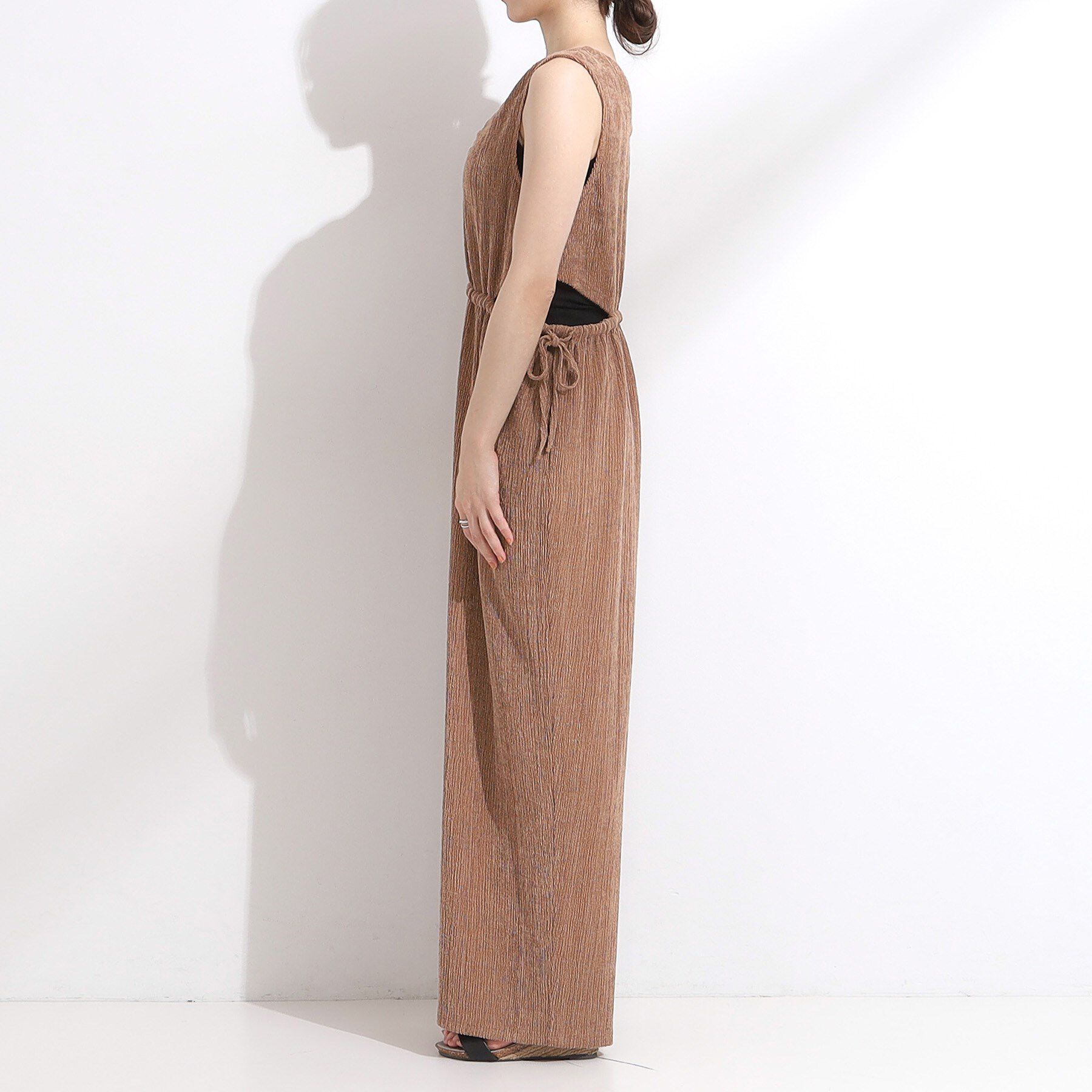 SHOO･LA･RUE「【S-LL/前後2WAY】ノースリーブオールインワン」|オールインワン|