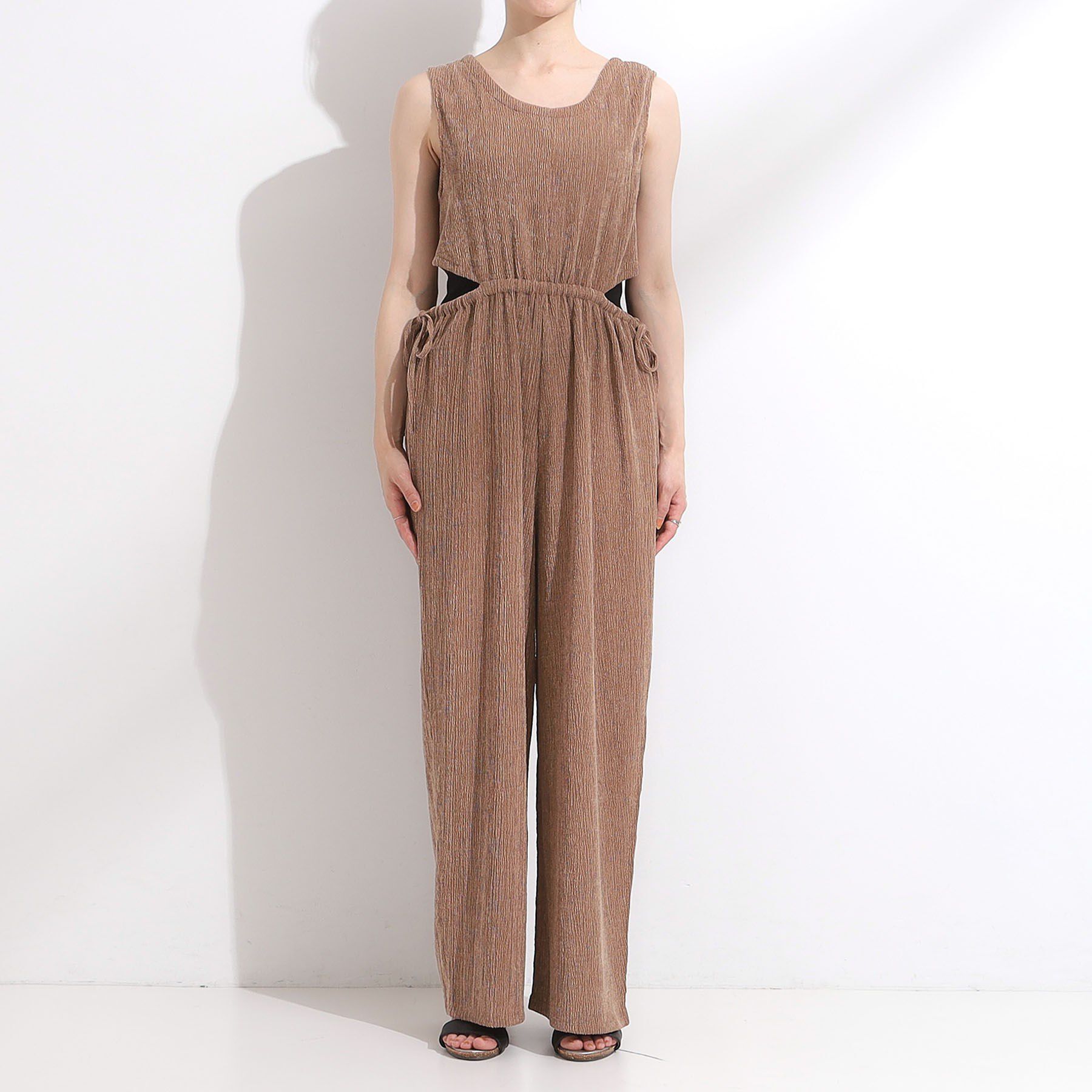 SHOO･LA･RUE「【S-LL/前後2WAY】ノースリーブオールインワン」|オールインワン|