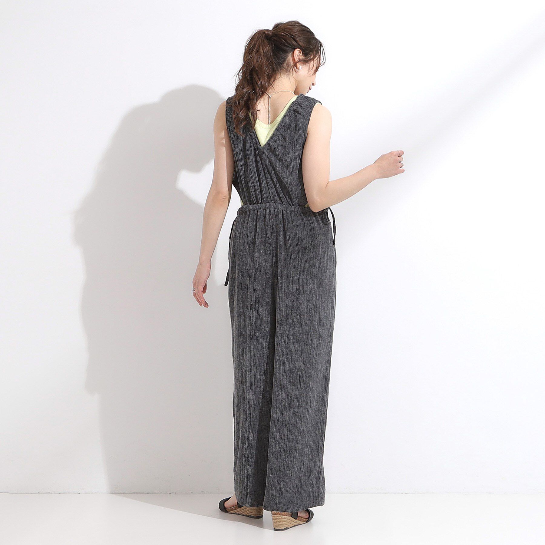 SHOO･LA･RUE「【S-LL/前後2WAY】ノースリーブオールインワン」|オールインワン|