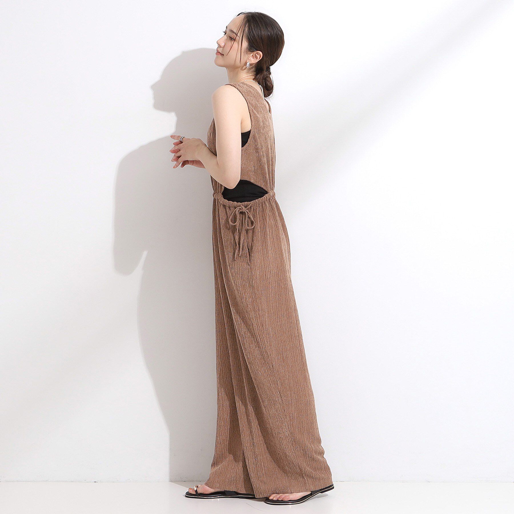 SHOO･LA･RUE「【S-LL/前後2WAY】ノースリーブオールインワン」|オールインワン|