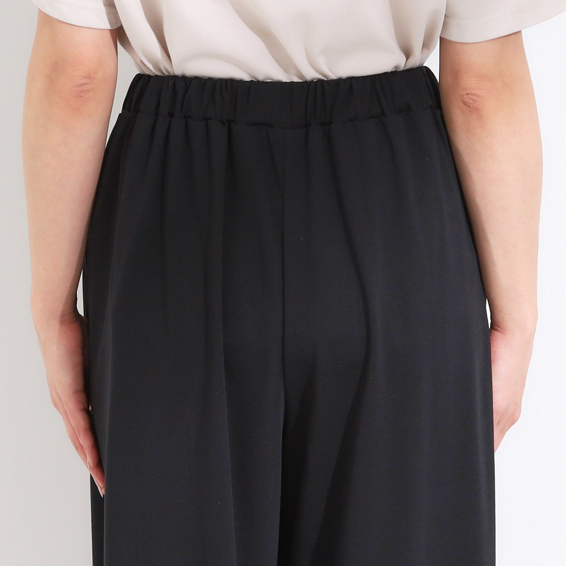 SHOO･LA･RUE「【ひんやり/2点セット】コーデに悩まず決まる トップス＋ガウチョパンツ」|スーツ|